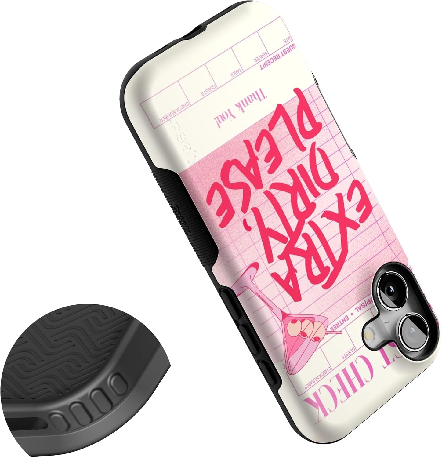 image:imageCasely iPhone 17 Case Starfish Wishes Coral Pink Shimmer Bold Protective Design MagSafe Compatible DesignExtra Dirty Please Fun on Weekdays
