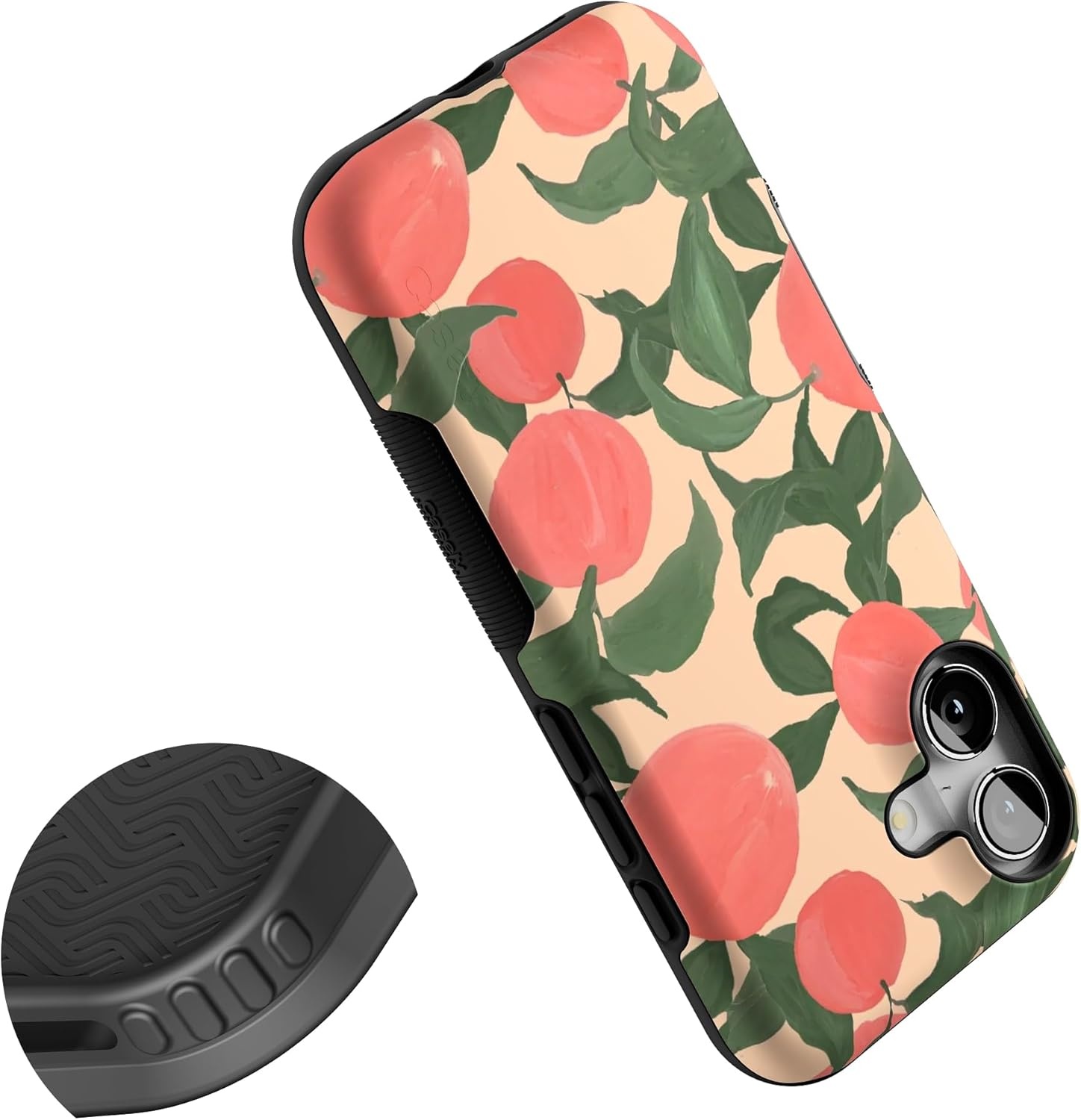 image:imageCasely iPhone 17 Case Starfish Wishes Coral Pink Shimmer Bold Protective Design MagSafe Compatible DesignFeeling Peachy Blush Vines