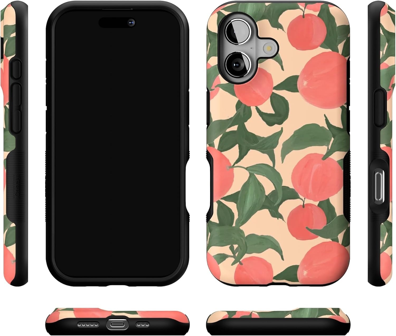 image:imageCasely iPhone 17 Case Starfish Wishes Coral Pink Shimmer Bold Protective Design MagSafe Compatible DesignFeeling Peachy Blush Vines