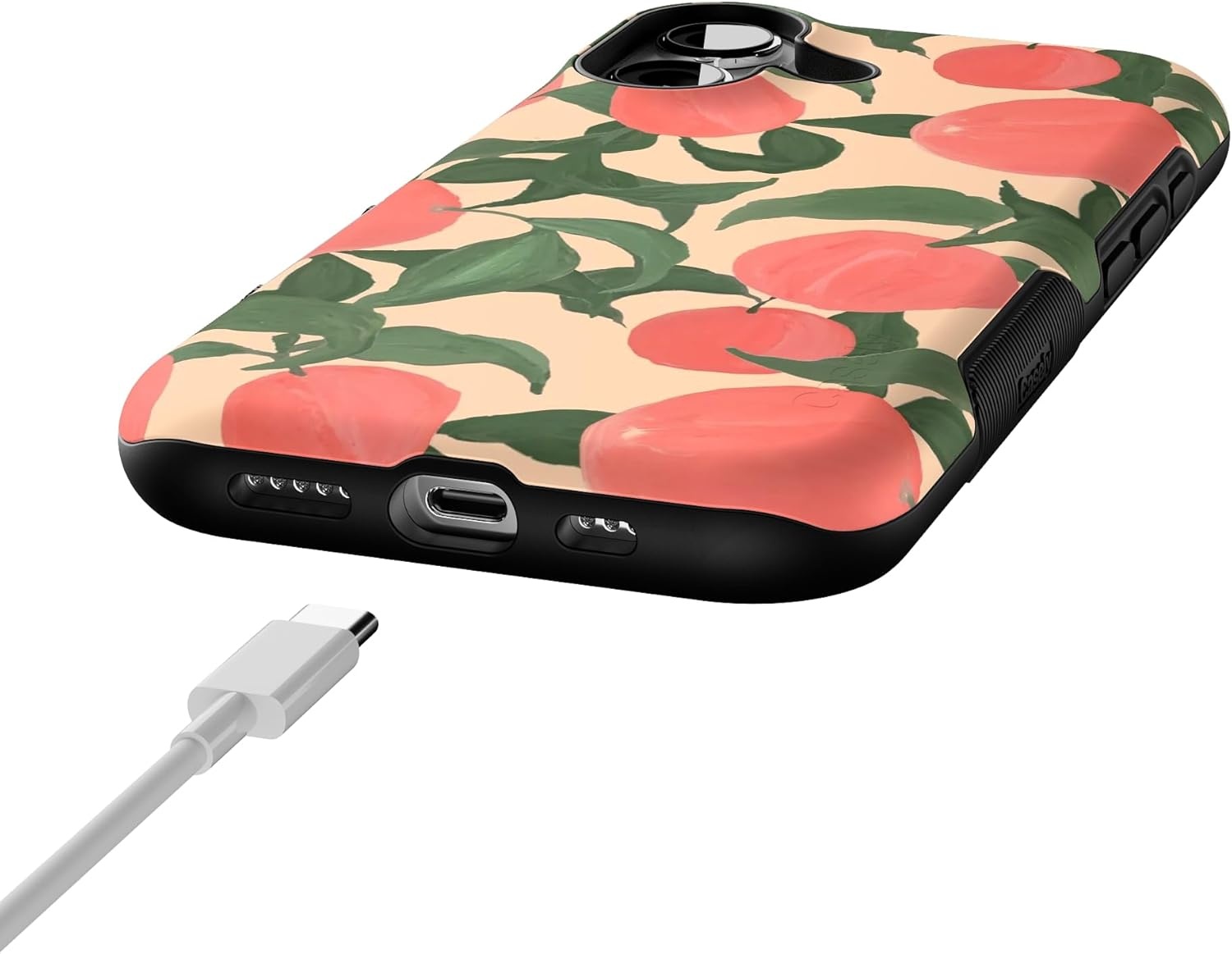 image:imageCasely iPhone 17 Case Starfish Wishes Coral Pink Shimmer Bold Protective Design MagSafe Compatible DesignFeeling Peachy Blush Vines