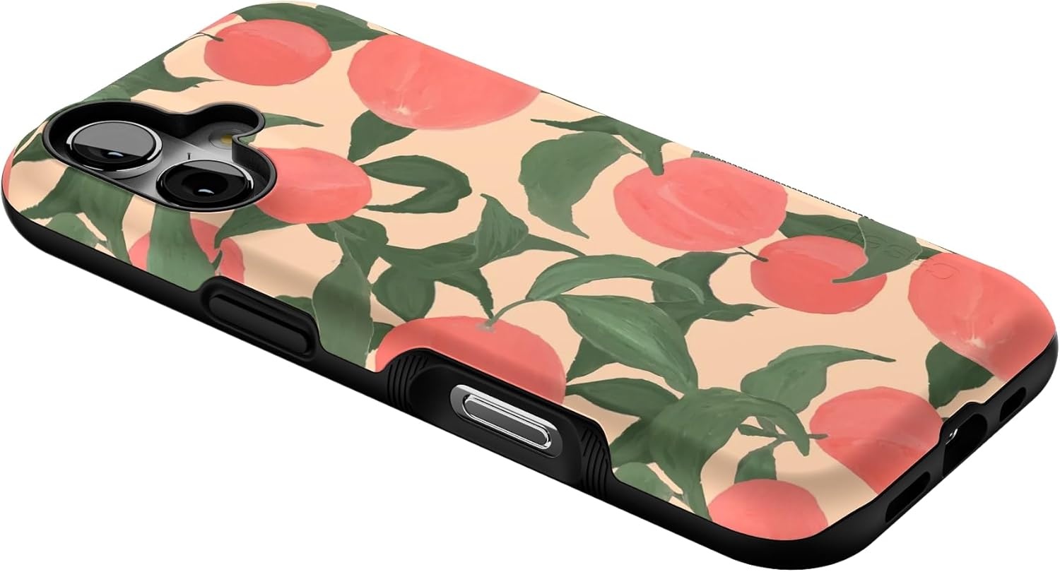 image:imageCasely iPhone 17 Case Starfish Wishes Coral Pink Shimmer Bold Protective Design MagSafe Compatible DesignFeeling Peachy Blush Vines