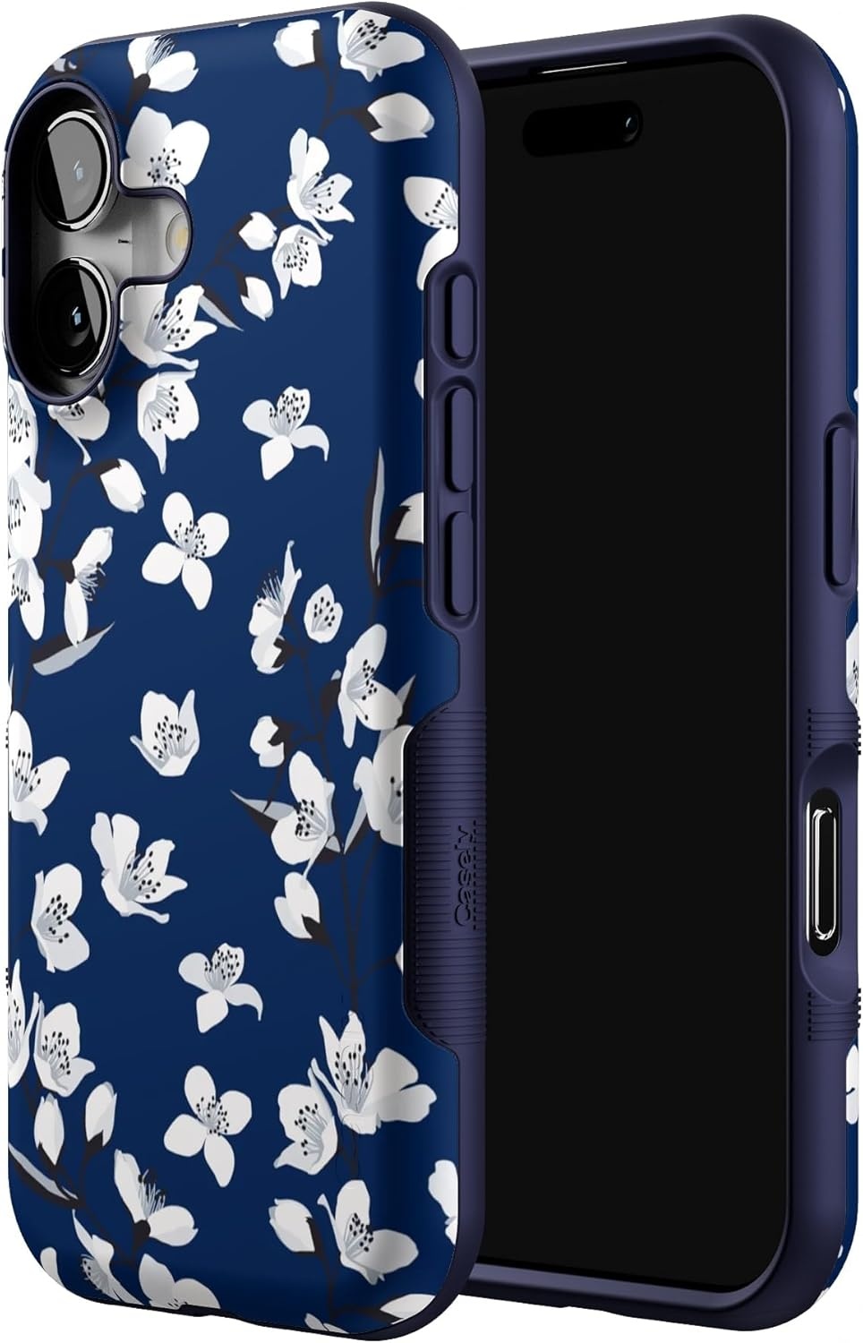 image:imageCasely iPhone 17 Case Starfish Wishes Coral Pink Shimmer Bold Protective Design MagSafe Compatible DesignFloral Forest Navy Cherry Blossom Floral