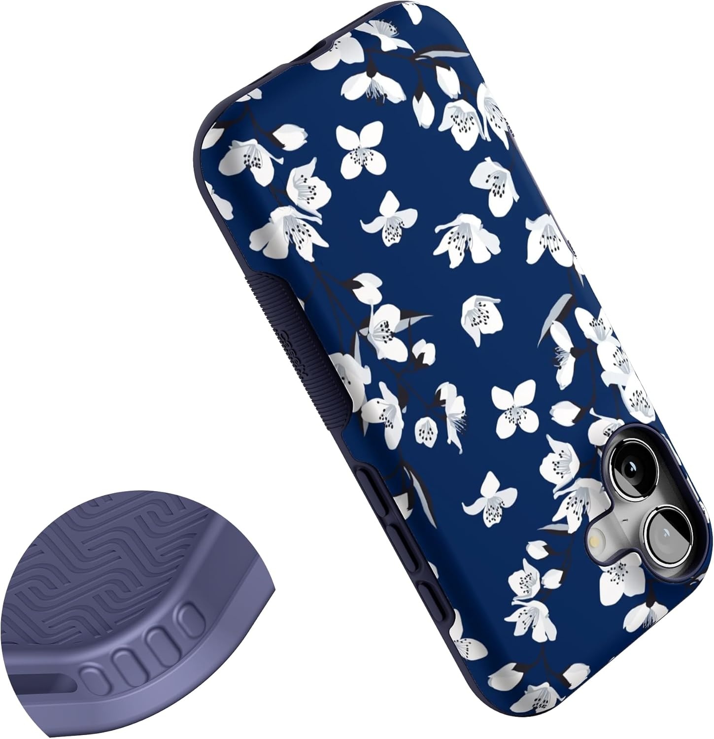 image:imageCasely iPhone 17 Case Starfish Wishes Coral Pink Shimmer Bold Protective Design MagSafe Compatible DesignFloral Forest Navy Cherry Blossom Floral