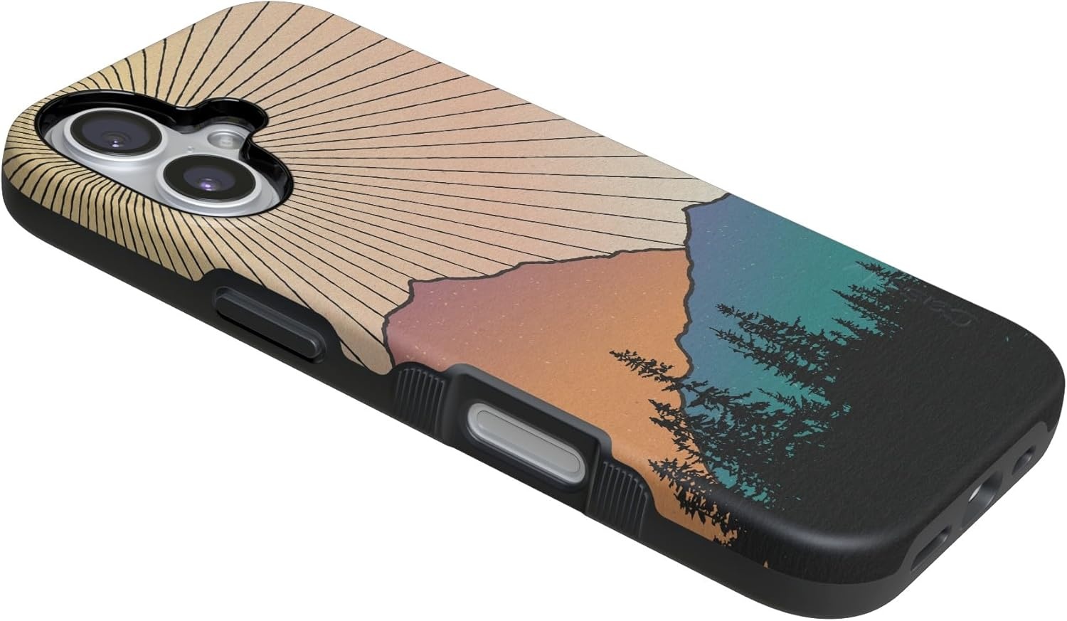 image:imageCasely iPhone 17 Case Starfish Wishes Coral Pink Shimmer Bold Protective Design MagSafe Compatible DesignGolden Hour Mountain Sunset
