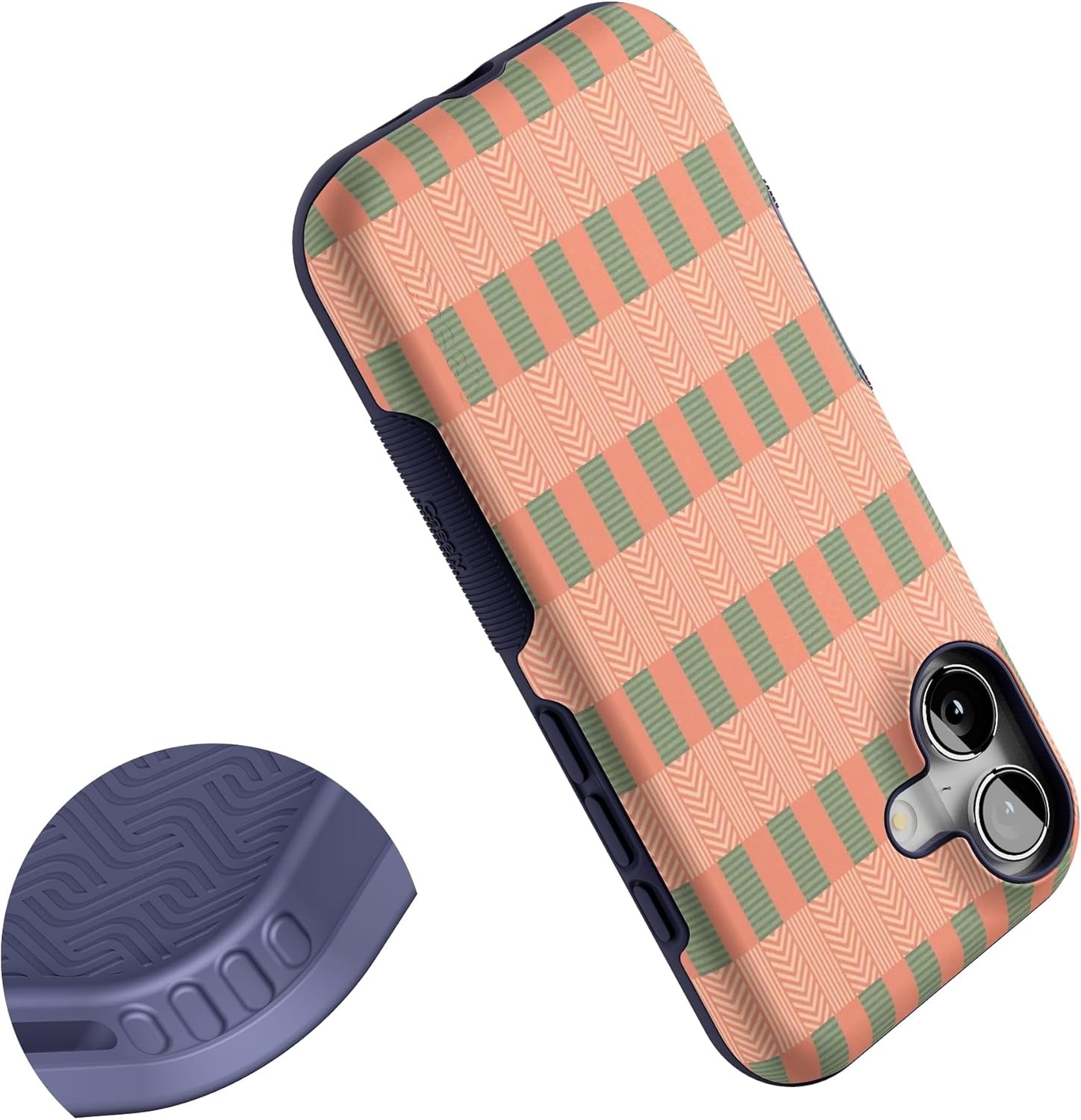 image:imageCasely iPhone 17 Case Starfish Wishes Coral Pink Shimmer Bold Protective Design MagSafe Compatible DesignGrand Cabana Palm Beach
