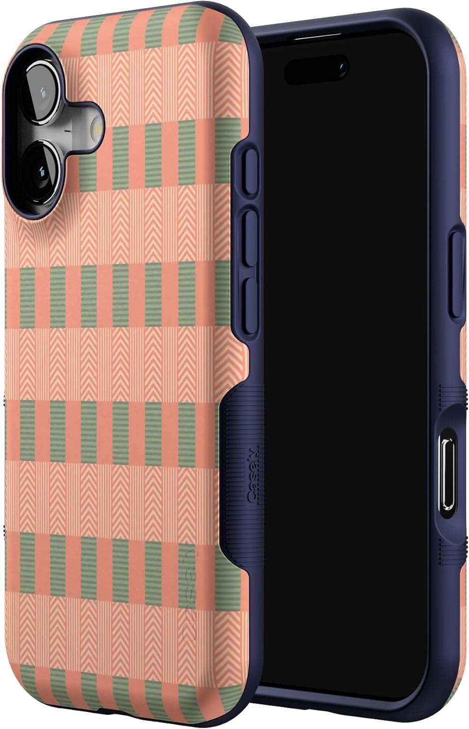 image:imageCasely iPhone 17 Case Starfish Wishes Coral Pink Shimmer Bold Protective Design MagSafe Compatible DesignGrand Cabana Palm Beach