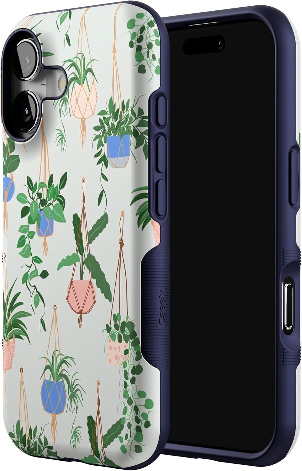 image:imageCasely iPhone 17 Case Starfish Wishes Coral Pink Shimmer Bold Protective Design MagSafe Compatible DesignHanging Around Potted Plants Floral