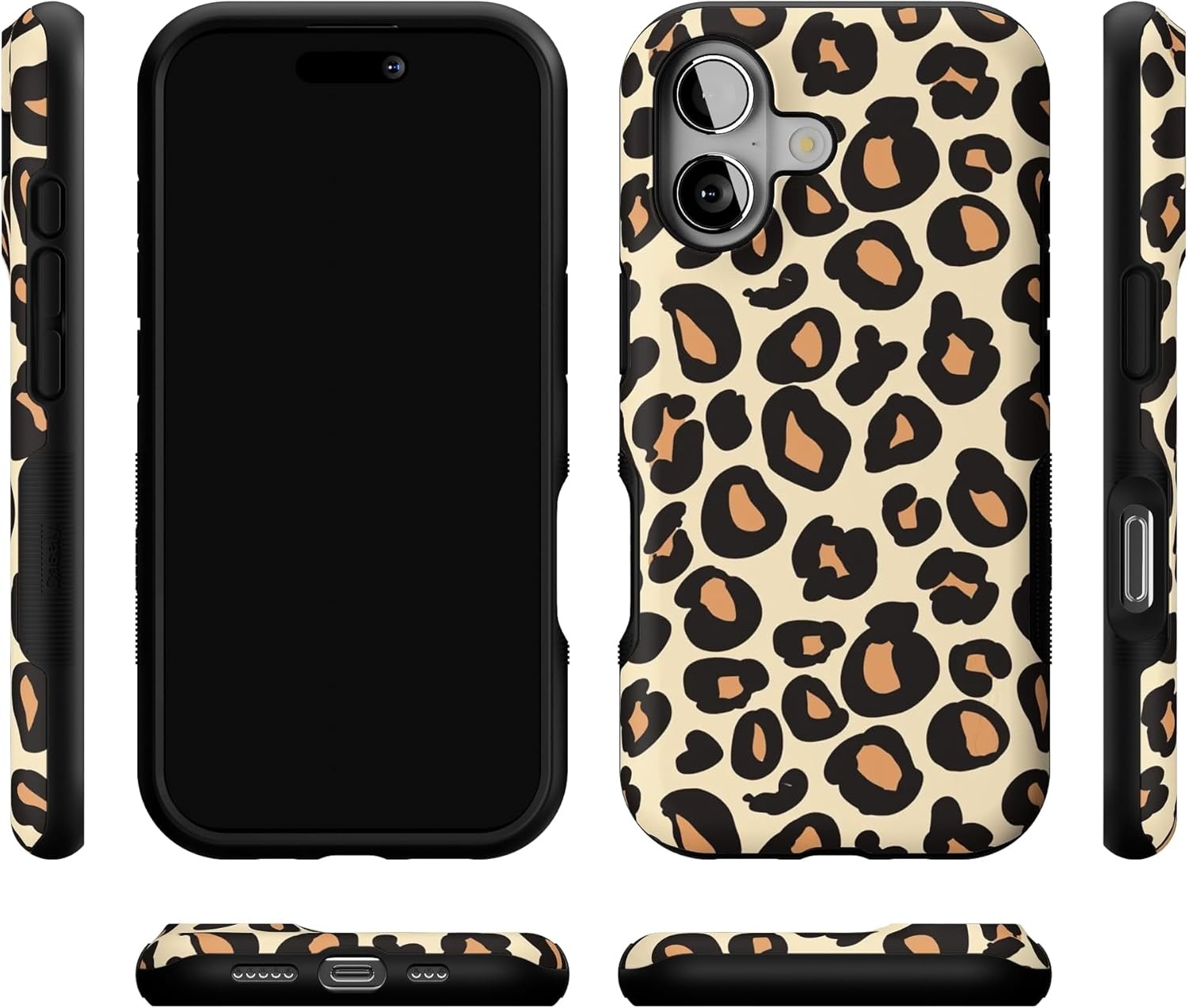 image:imageCasely iPhone 17 Case Starfish Wishes Coral Pink Shimmer Bold Protective Design MagSafe Compatible DesignInto the Wild Leopard Print
