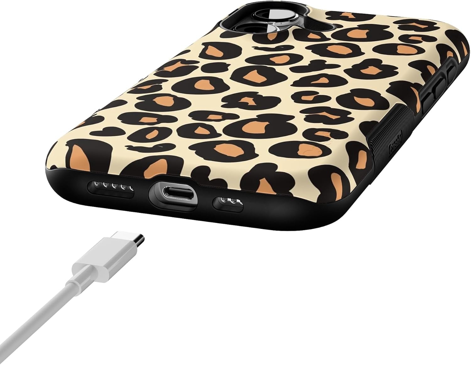 image:imageCasely iPhone 17 Case Starfish Wishes Coral Pink Shimmer Bold Protective Design MagSafe Compatible DesignInto the Wild Leopard Print
