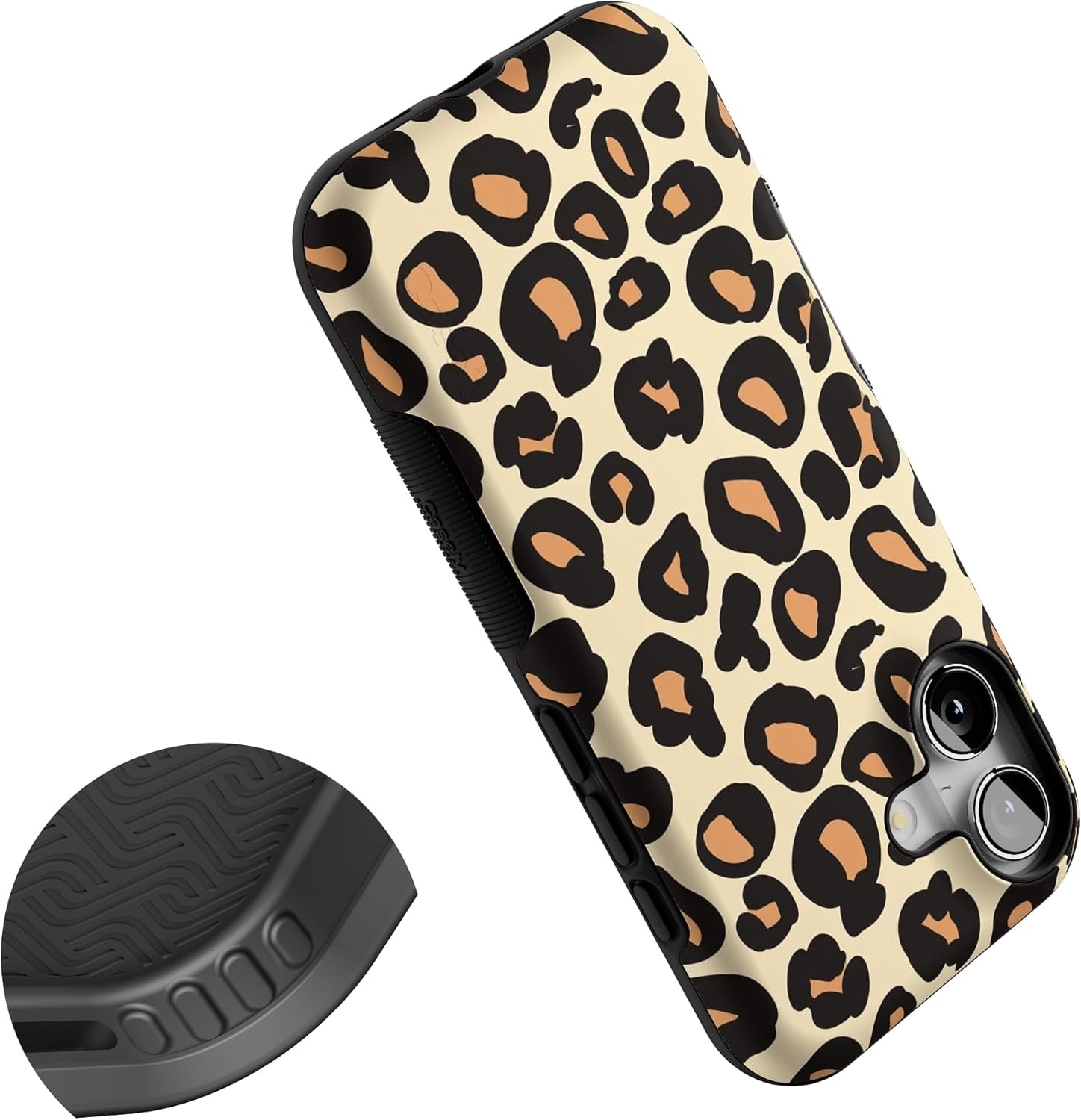 image:imageCasely iPhone 17 Case Starfish Wishes Coral Pink Shimmer Bold Protective Design MagSafe Compatible DesignInto the Wild Leopard Print