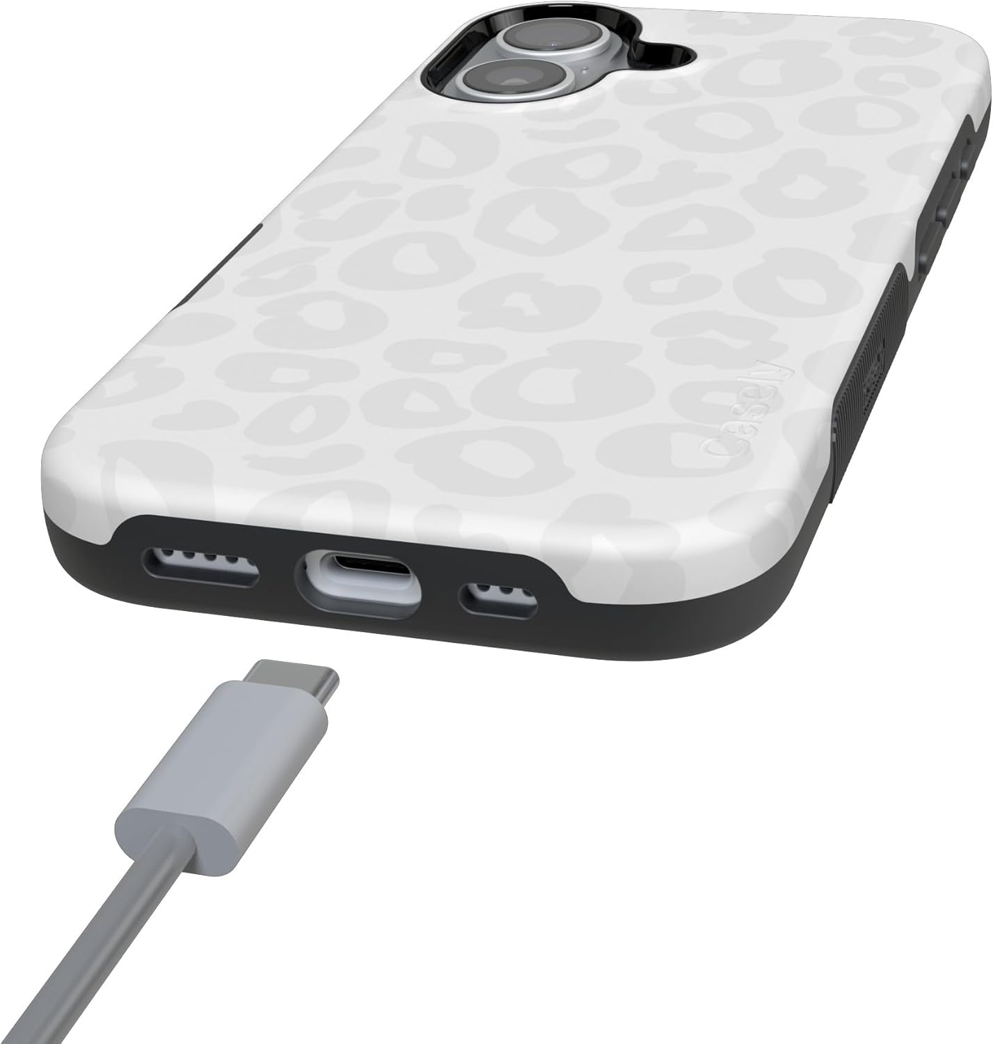 image:imageCasely iPhone 17 Case Starfish Wishes Coral Pink Shimmer Bold Protective Design MagSafe Compatible DesignInto the Wild White Snow Leopard