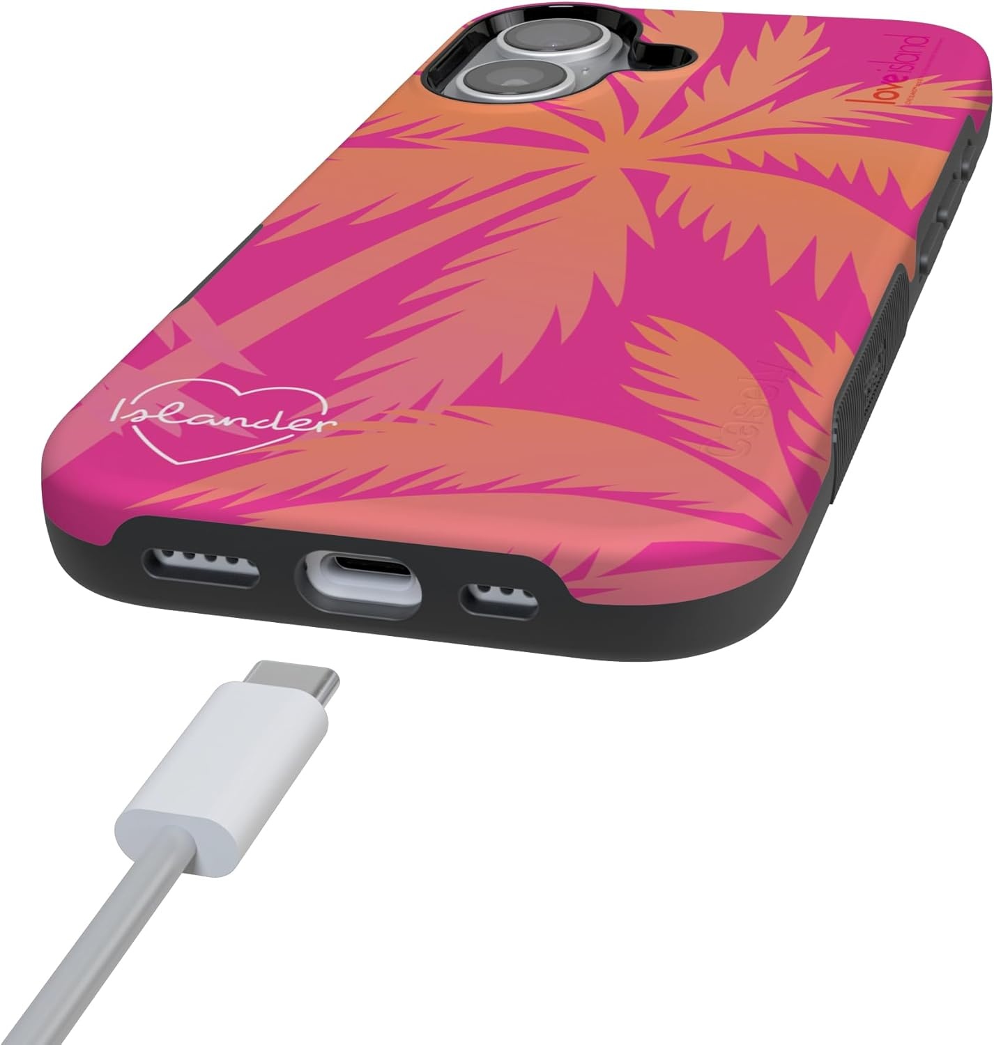 image:imageCasely iPhone 17 Case Starfish Wishes Coral Pink Shimmer Bold Protective Design MagSafe Compatible DesignIslander Love Island