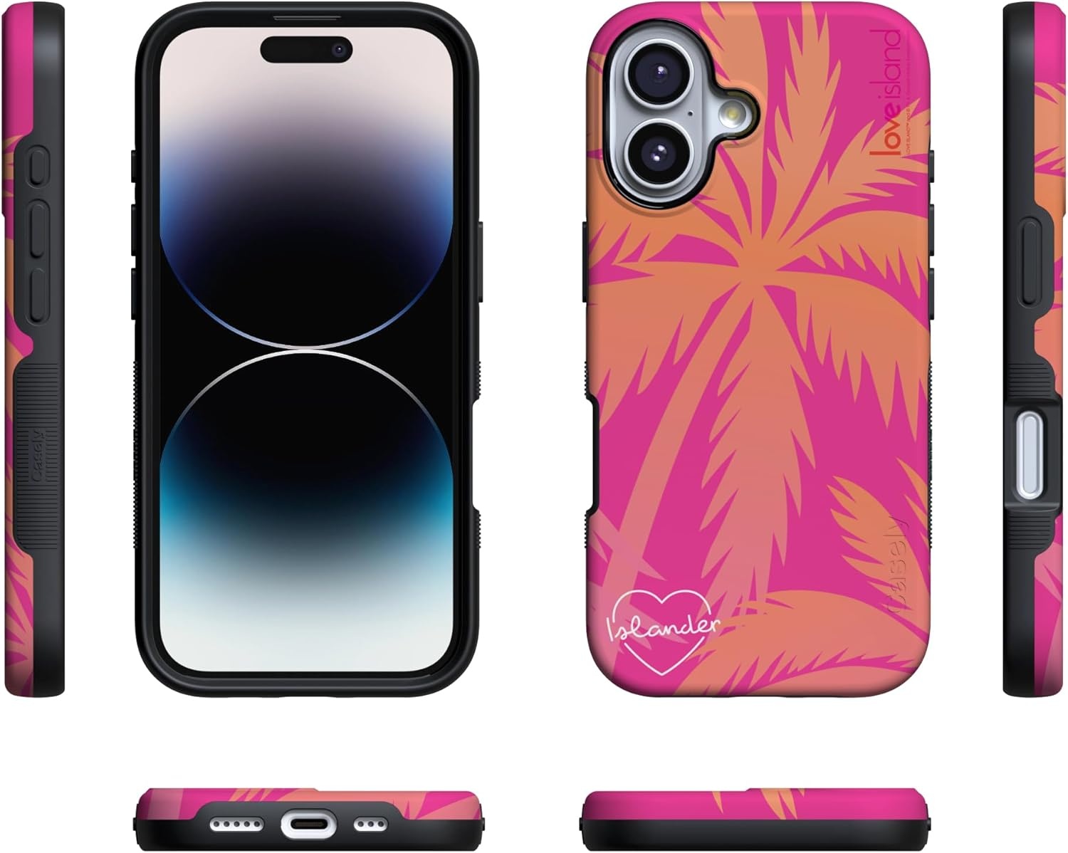 image:imageCasely iPhone 17 Case Starfish Wishes Coral Pink Shimmer Bold Protective Design MagSafe Compatible DesignIslander Love Island