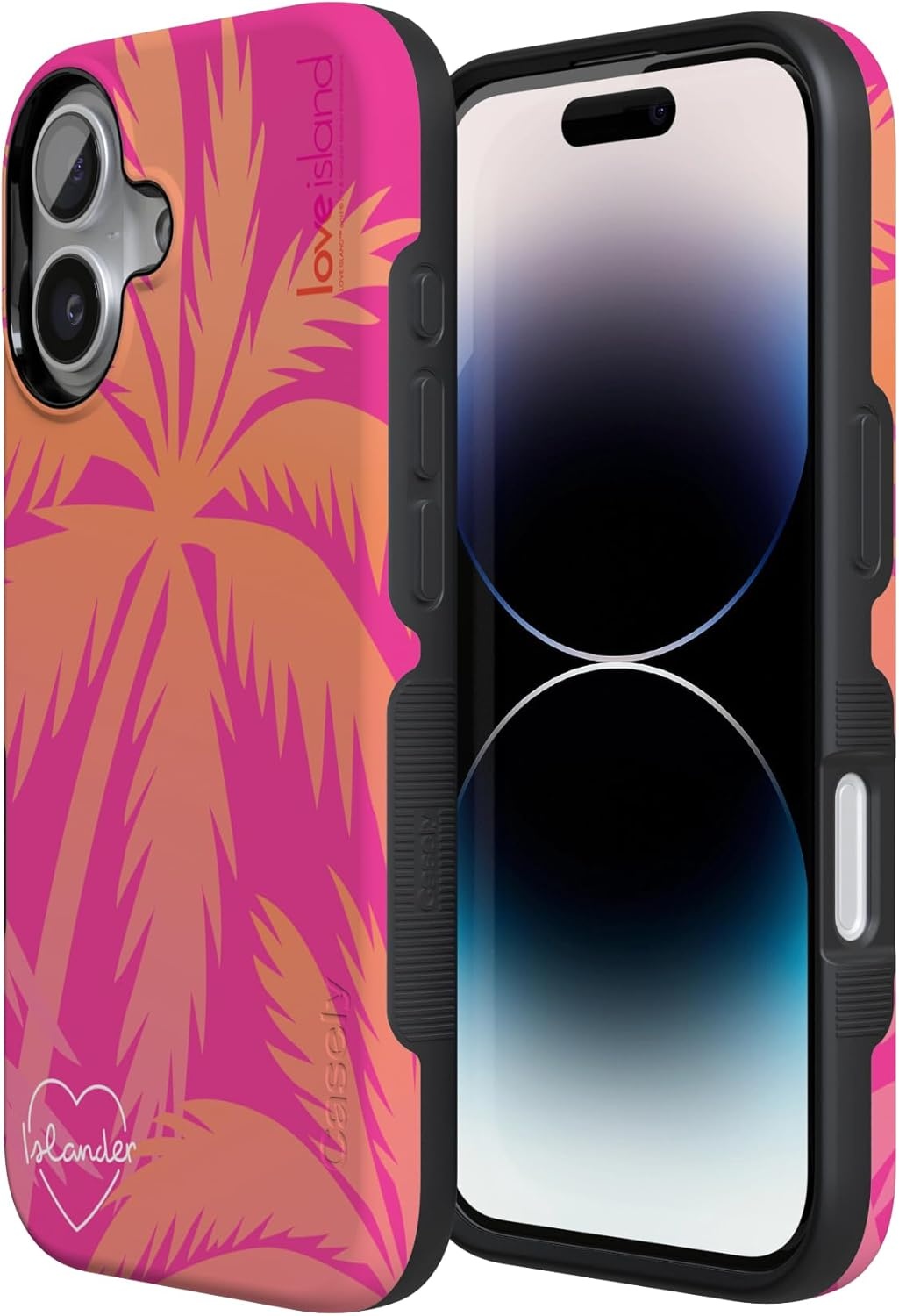 image:imageCasely iPhone 17 Case Starfish Wishes Coral Pink Shimmer Bold Protective Design MagSafe Compatible DesignIslander Love Island