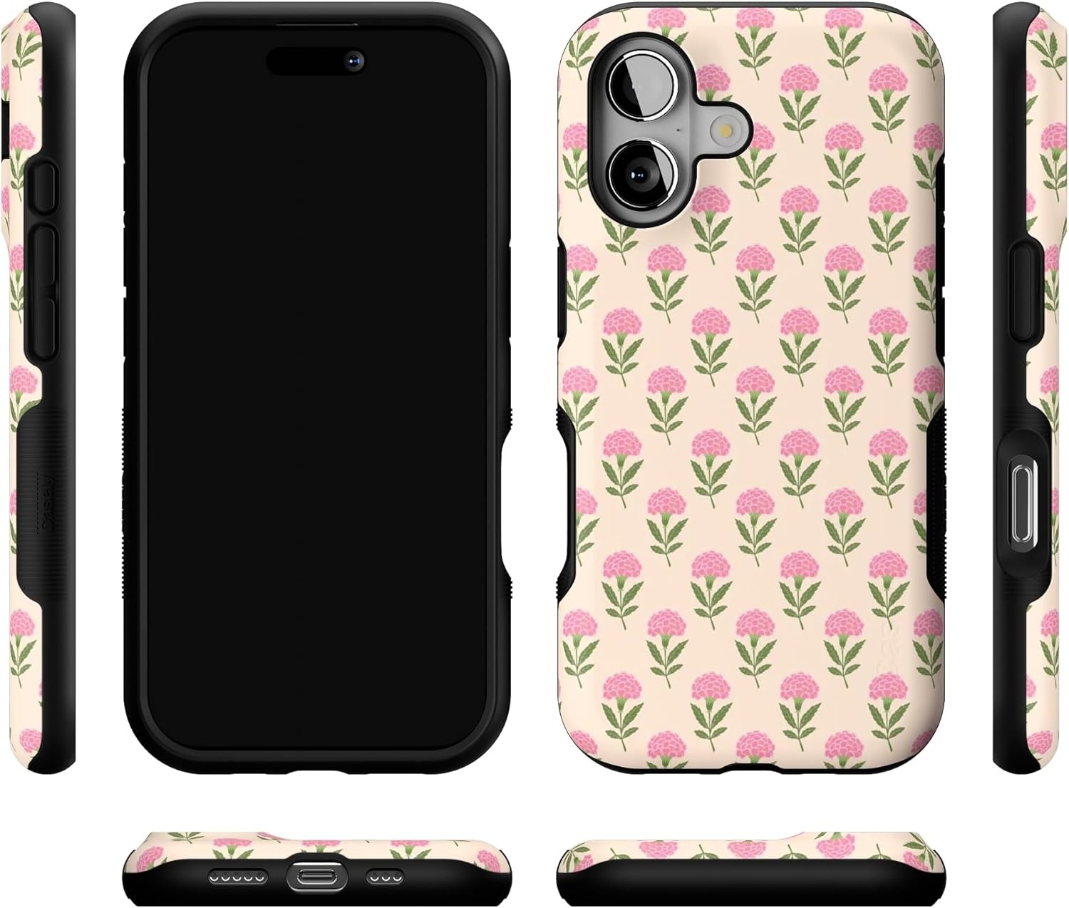image:imageCasely iPhone 17 Case Starfish Wishes Coral Pink Shimmer Bold Protective Design MagSafe Compatible DesignJennas Flowers Fun on Weekdays