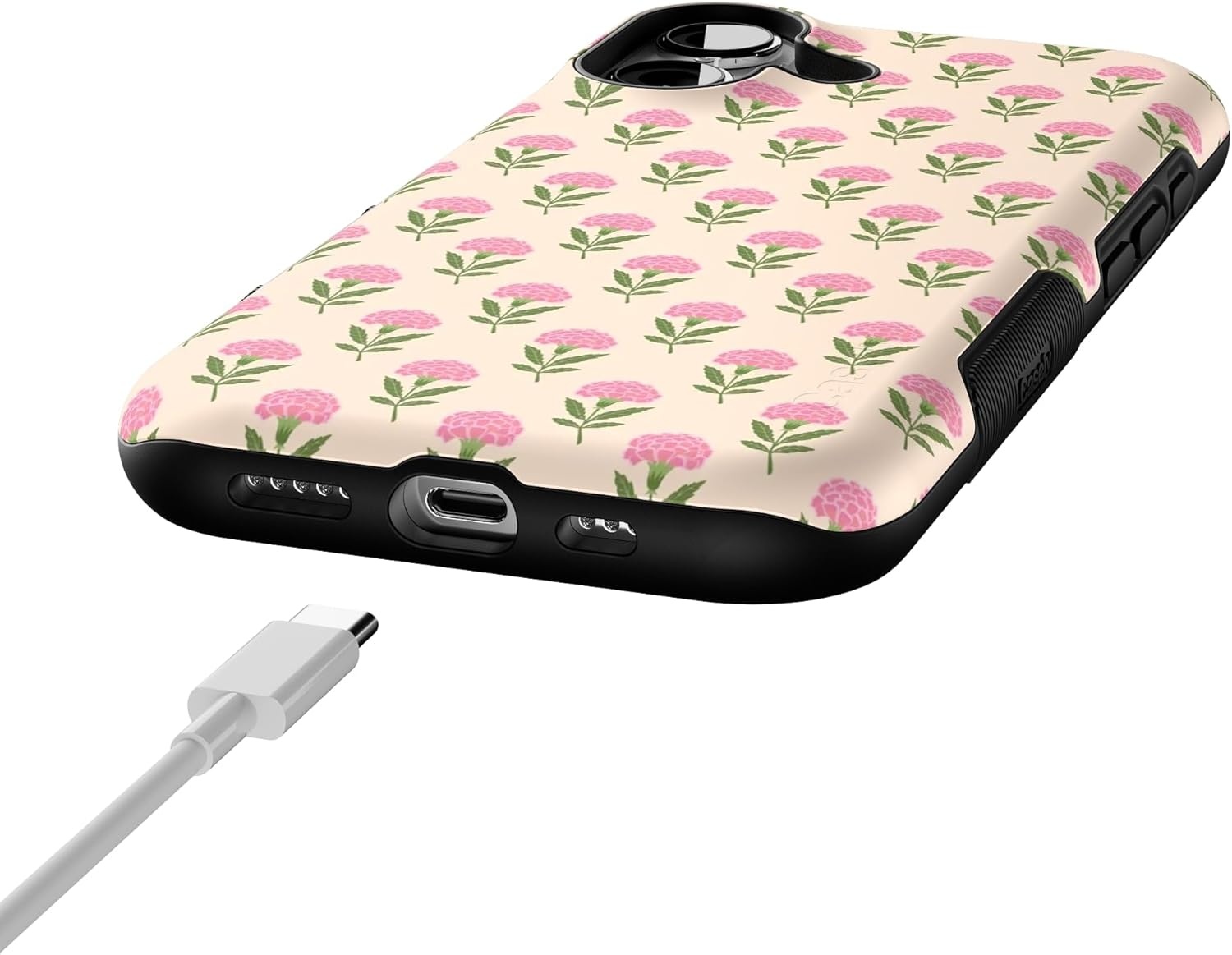 image:imageCasely iPhone 17 Case Starfish Wishes Coral Pink Shimmer Bold Protective Design MagSafe Compatible DesignJennas Flowers Fun on Weekdays