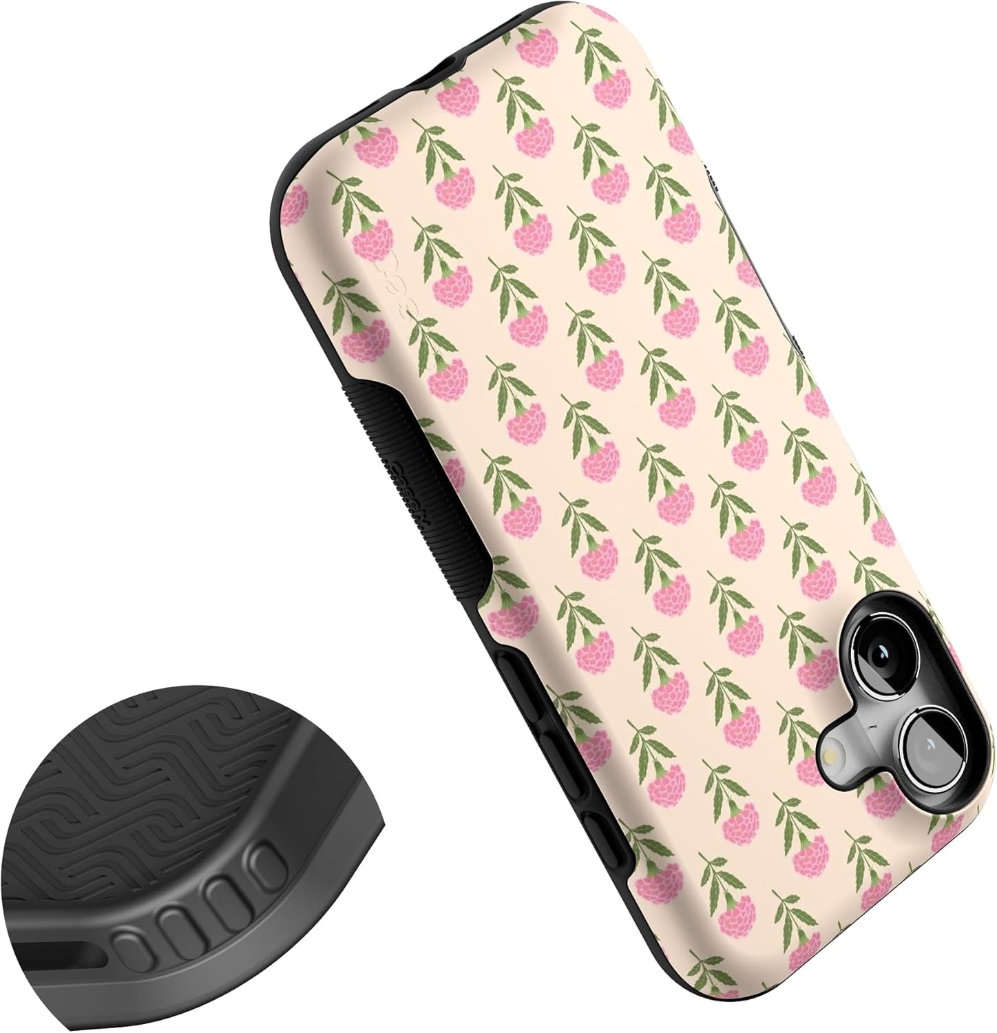 image:imageCasely iPhone 17 Case Starfish Wishes Coral Pink Shimmer Bold Protective Design MagSafe Compatible DesignJennas Flowers Fun on Weekdays