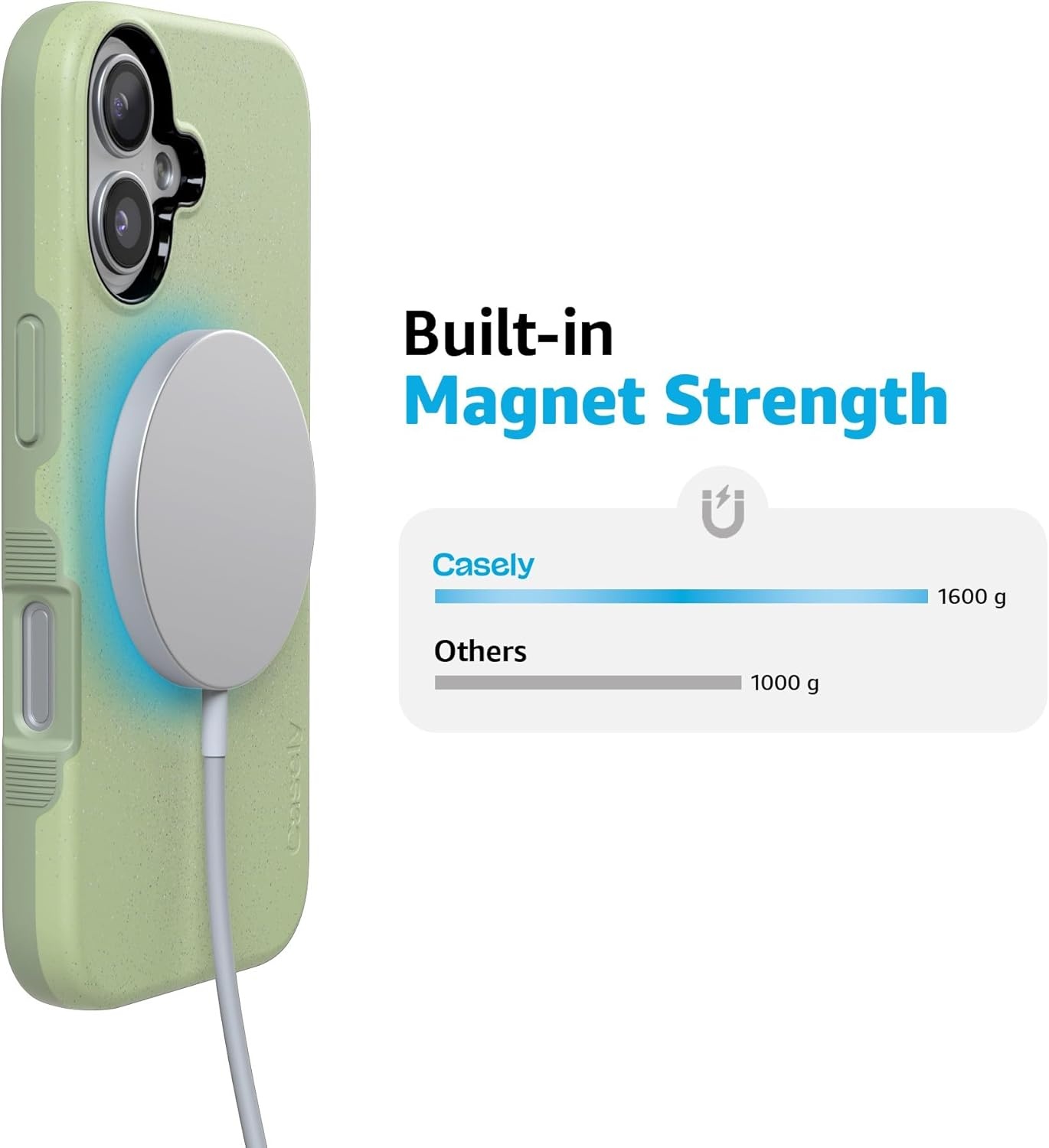 image:imageCasely iPhone 17 Case Starfish Wishes Coral Pink Shimmer Bold Protective Design MagSafe Compatible DesignKiwi Kiss Matcha Green Shimmer