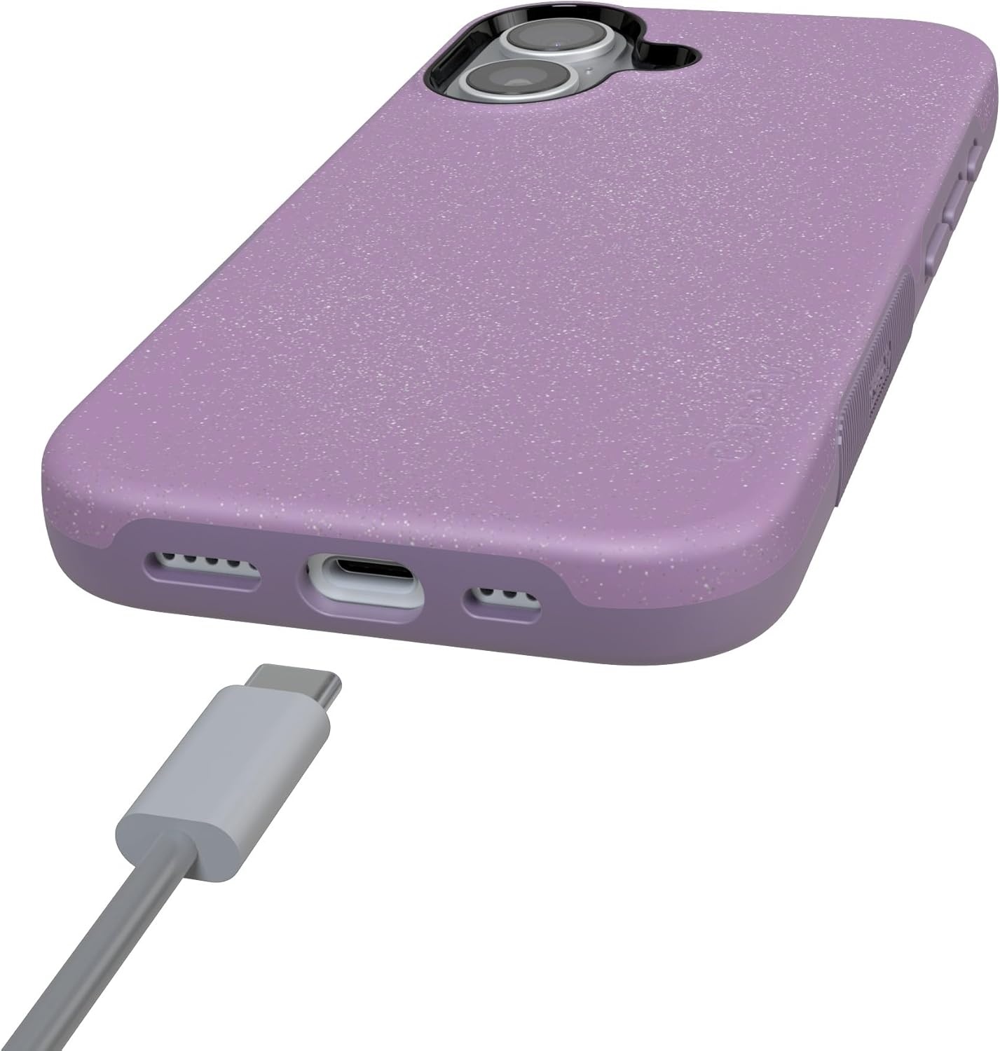 image:imageCasely iPhone 17 Case Starfish Wishes Coral Pink Shimmer Bold Protective Design MagSafe Compatible DesignLavender Waves Purple Shimmer