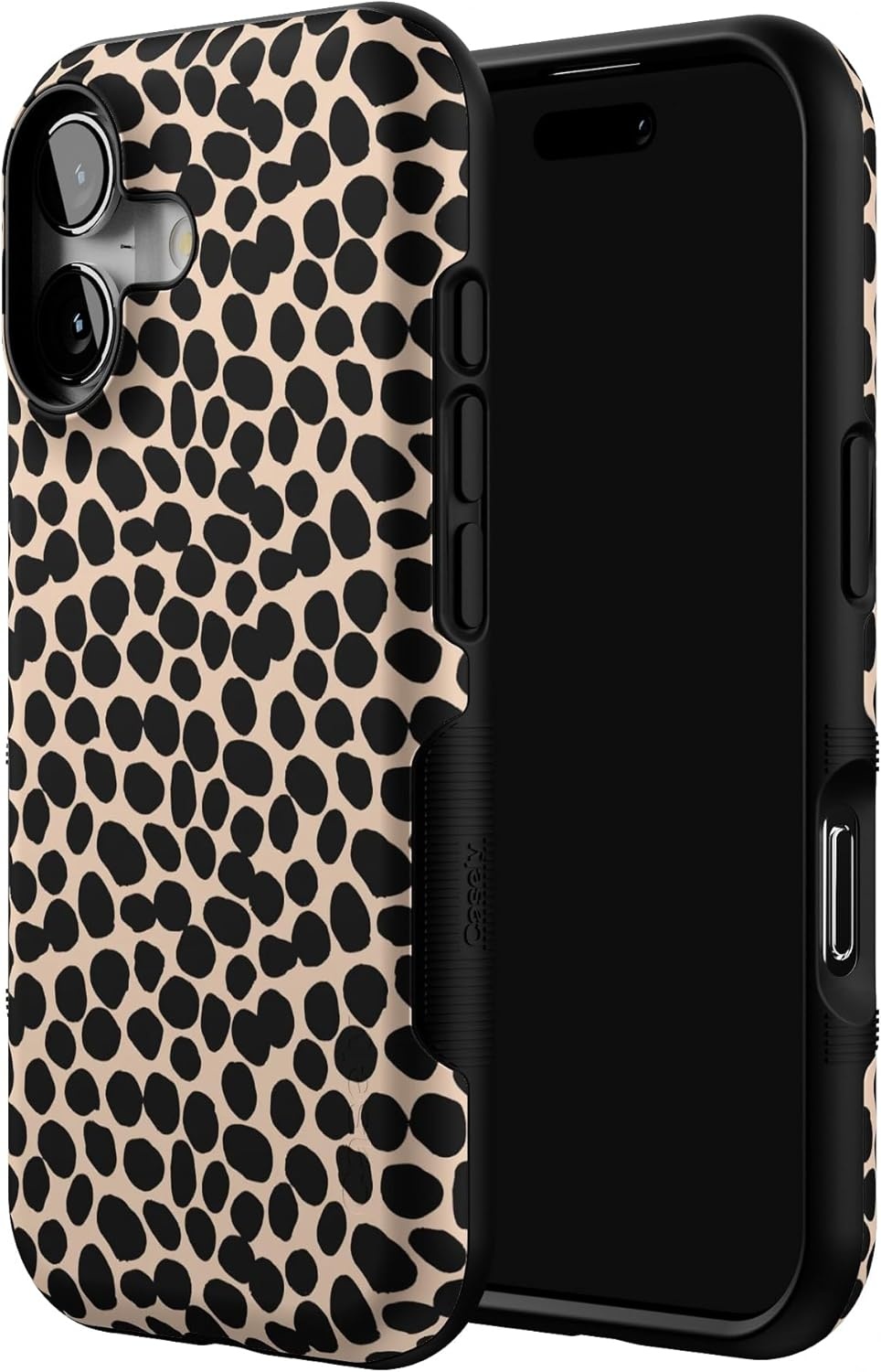 image:imageCasely iPhone 17 Case Starfish Wishes Coral Pink Shimmer Bold Protective Design MagSafe Compatible DesignLost in Spots Cheetah Print