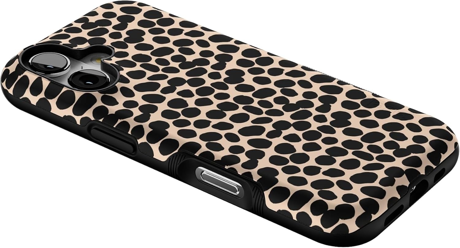 image:imageCasely iPhone 17 Case Starfish Wishes Coral Pink Shimmer Bold Protective Design MagSafe Compatible DesignLost in Spots Cheetah Print