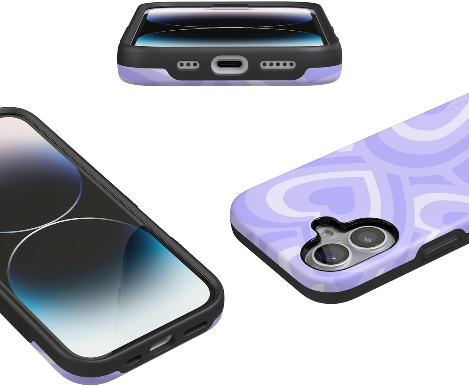 image:imageCasely iPhone 17 Case Starfish Wishes Coral Pink Shimmer Bold Protective Design MagSafe Compatible DesignLove Song Lavender Heart