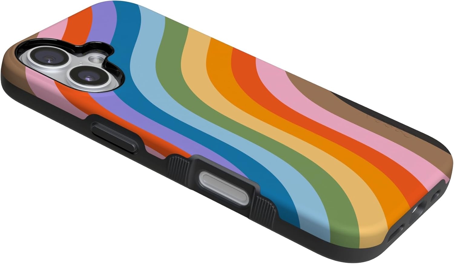 image:imageCasely iPhone 17 Case Starfish Wishes Coral Pink Shimmer Bold Protective Design MagSafe Compatible DesignLove for All Rainbow Pride