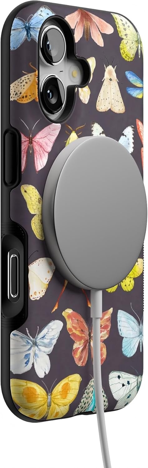 image:imageCasely iPhone 17 Case Starfish Wishes Coral Pink Shimmer Bold Protective Design MagSafe Compatible DesignMidnight Monarch Jenna Palek x Casely