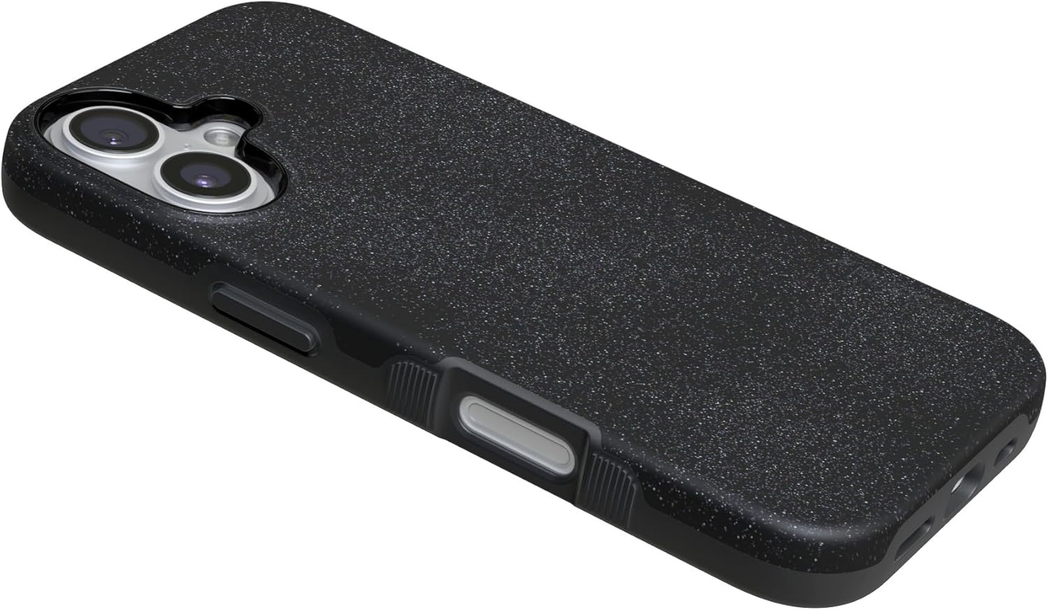 image:imageCasely iPhone 17 Case Starfish Wishes Coral Pink Shimmer Bold Protective Design MagSafe Compatible DesignMidnight Onyx Black Shimmer