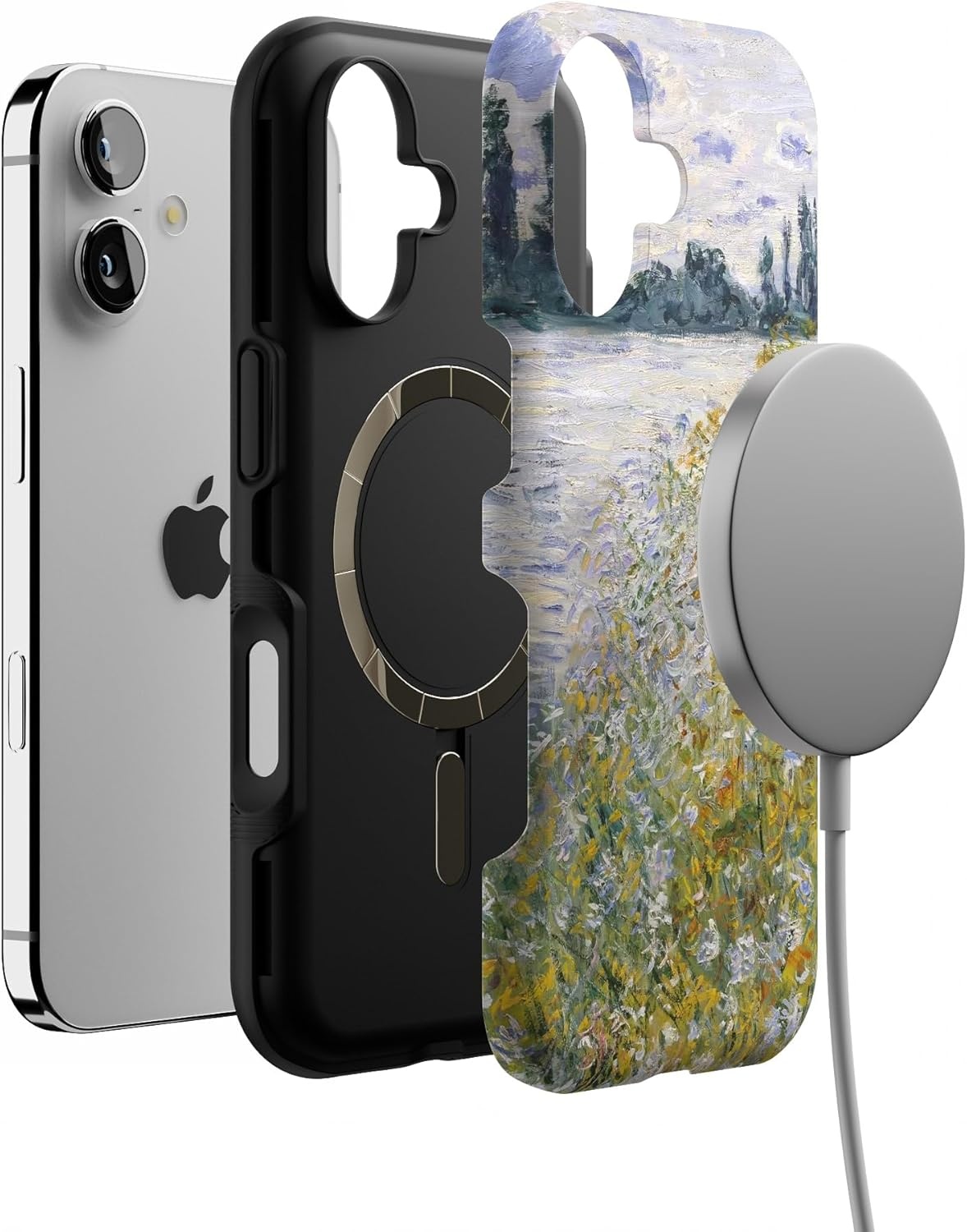 image:imageCasely iPhone 17 Case Starfish Wishes Coral Pink Shimmer Bold Protective Design MagSafe Compatible DesignMonets Summer Landscape The Met Museum