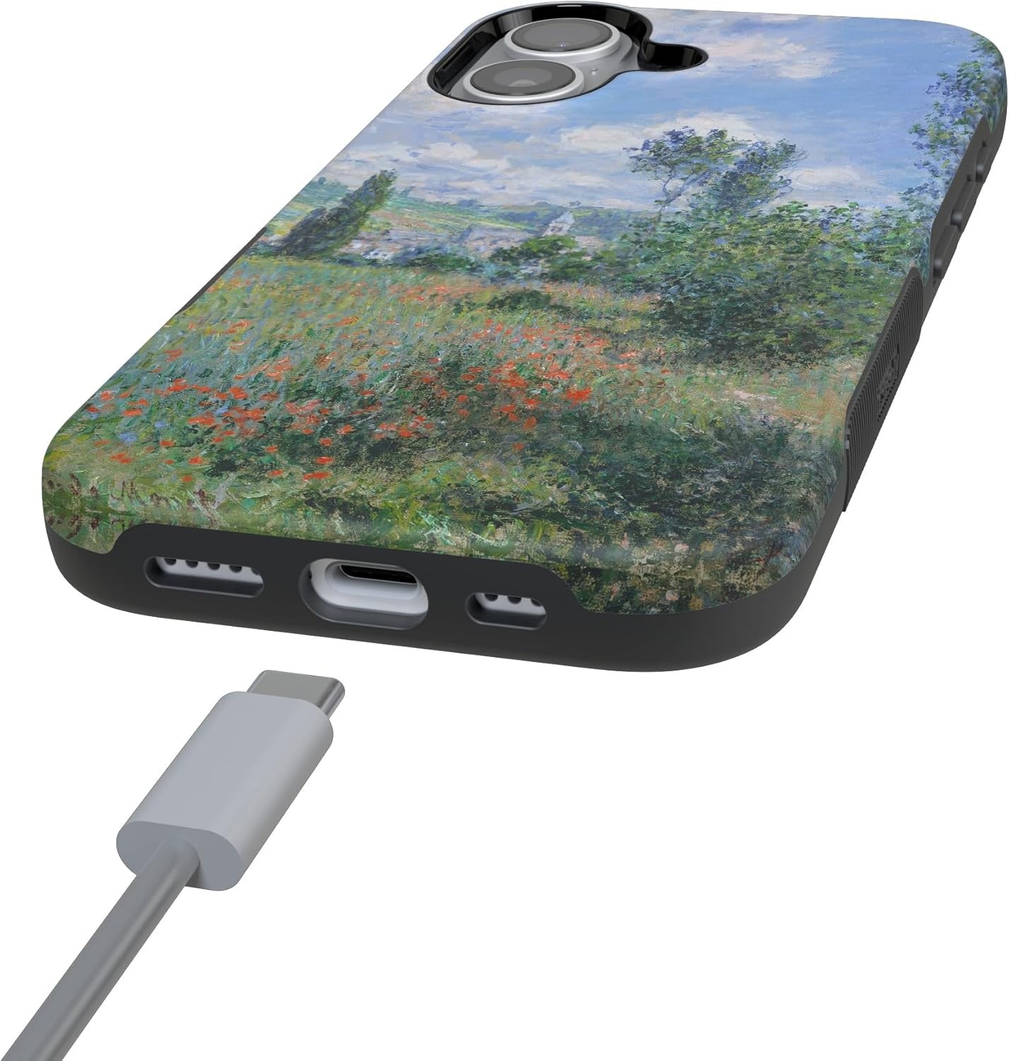 image:imageCasely iPhone 17 Case Starfish Wishes Coral Pink Shimmer Bold Protective Design MagSafe Compatible DesignMonets View The Met Museum