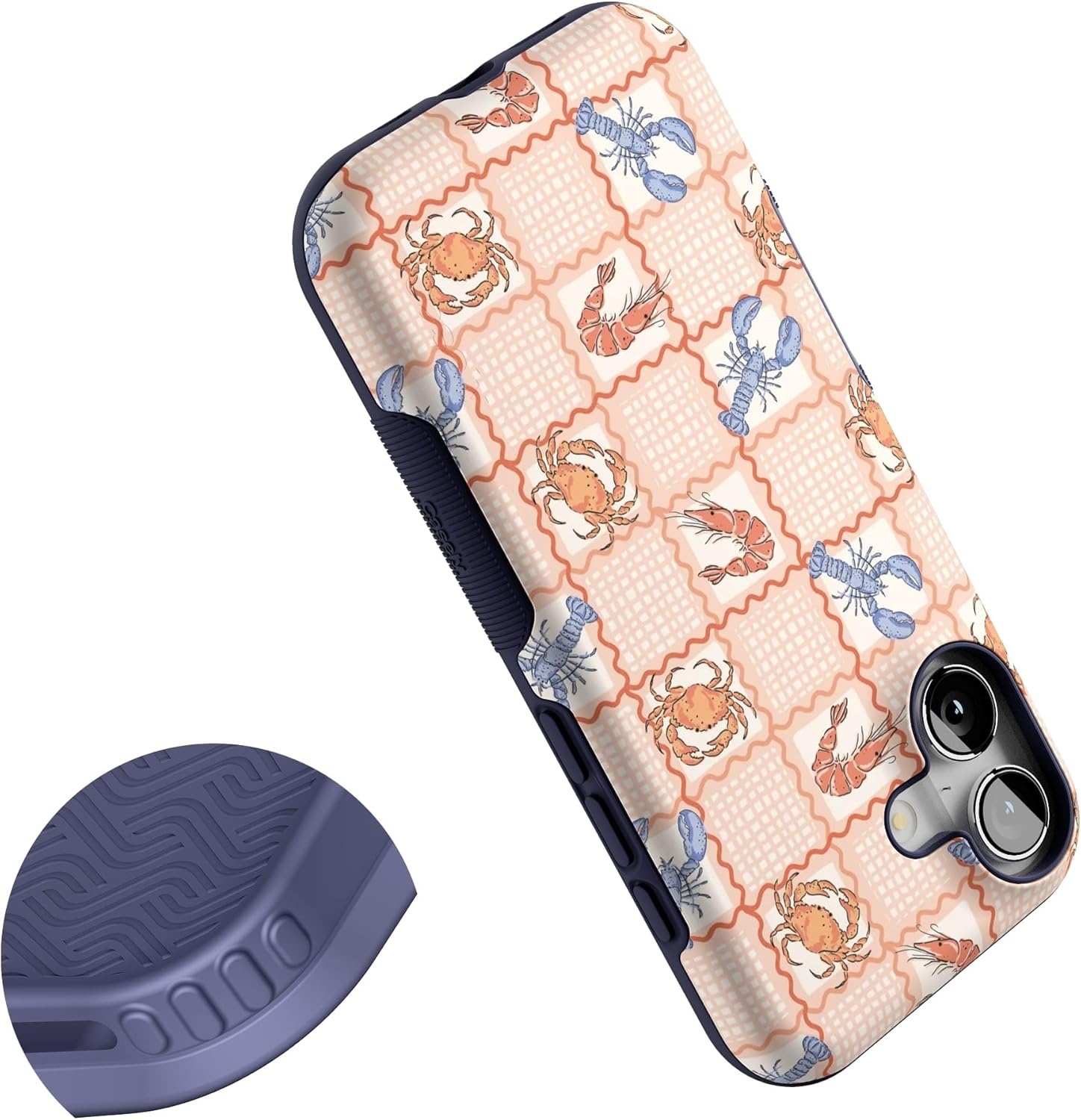 image:imageCasely iPhone 17 Case Starfish Wishes Coral Pink Shimmer Bold Protective Design MagSafe Compatible DesignOn the Cape Coastal Summer