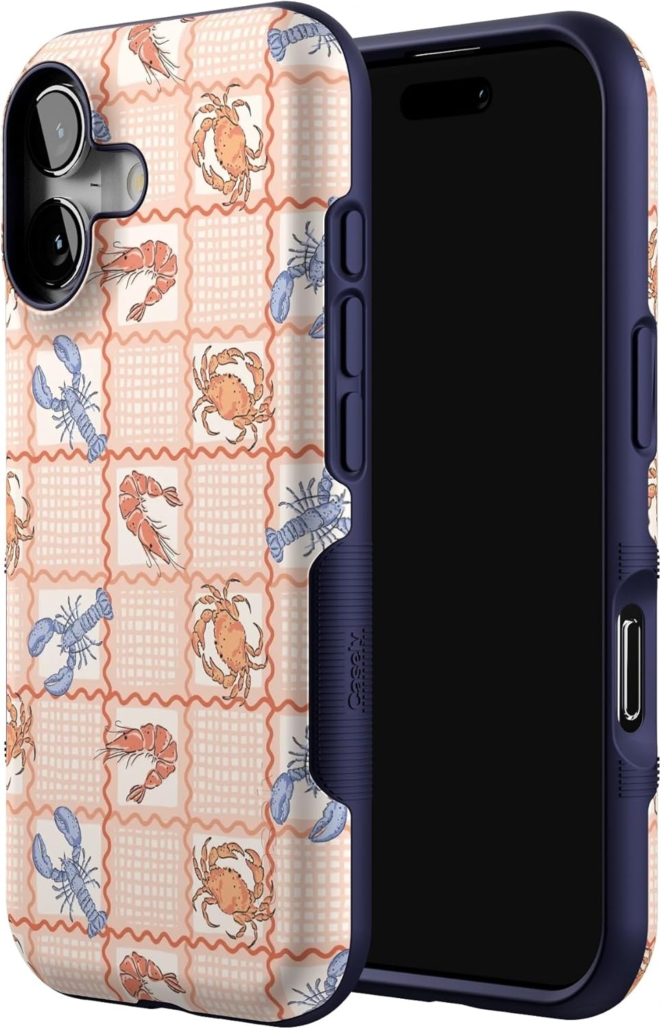 image:imageCasely iPhone 17 Case Starfish Wishes Coral Pink Shimmer Bold Protective Design MagSafe Compatible DesignOn the Cape Coastal Summer