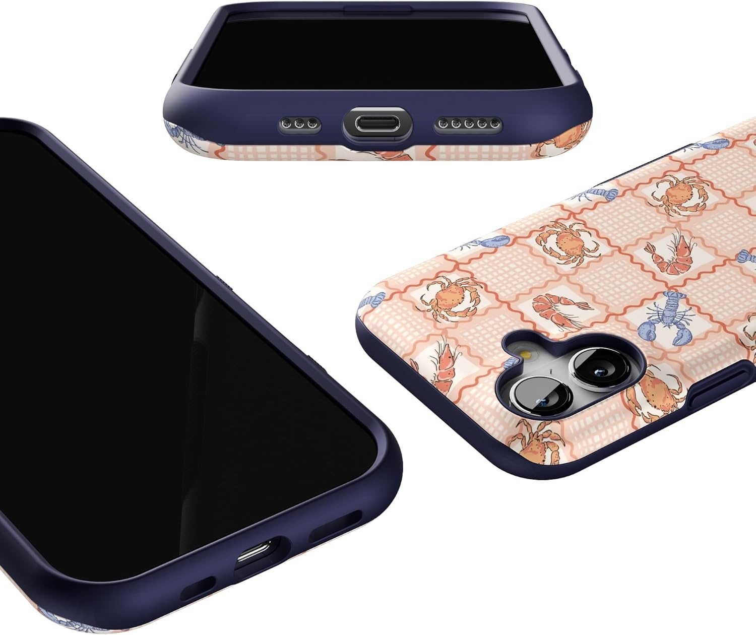 image:imageCasely iPhone 17 Case Starfish Wishes Coral Pink Shimmer Bold Protective Design MagSafe Compatible DesignOn the Cape Coastal Summer