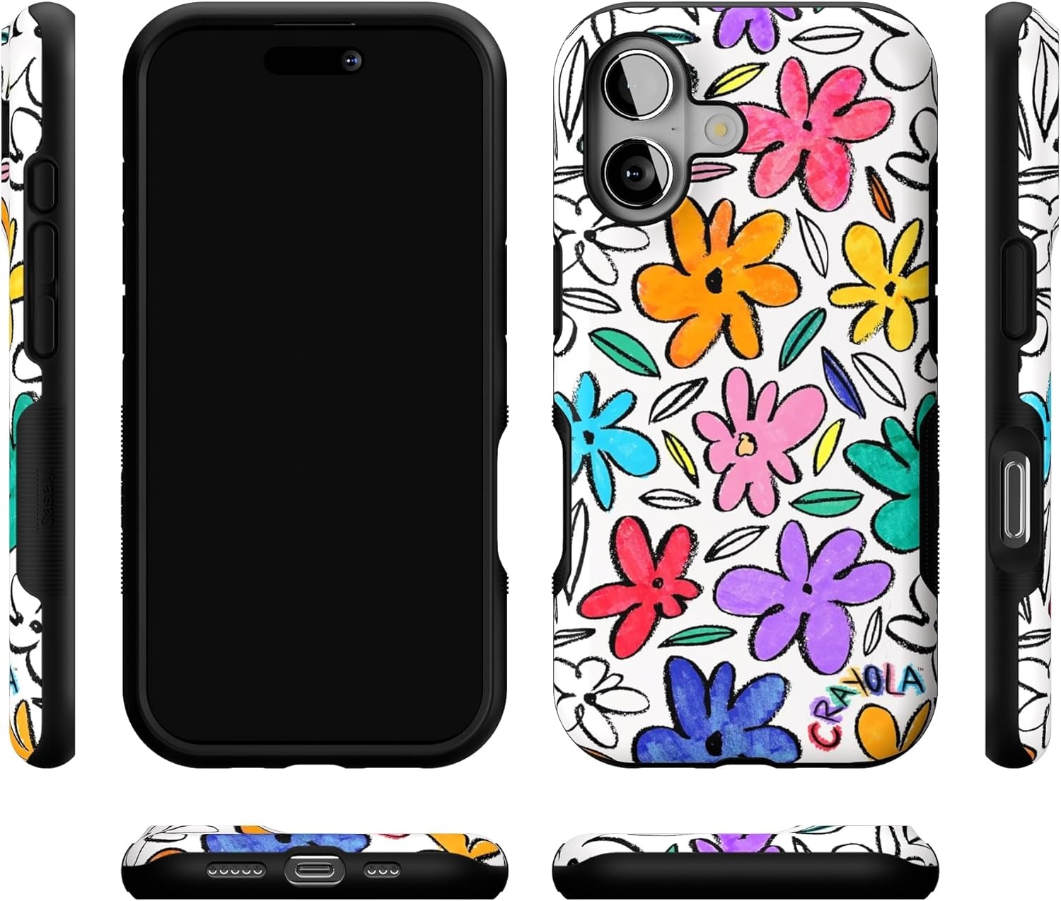 image:imageCasely iPhone 17 Case Starfish Wishes Coral Pink Shimmer Bold Protective Design MagSafe Compatible DesignOutside the Lines Crayola Marker