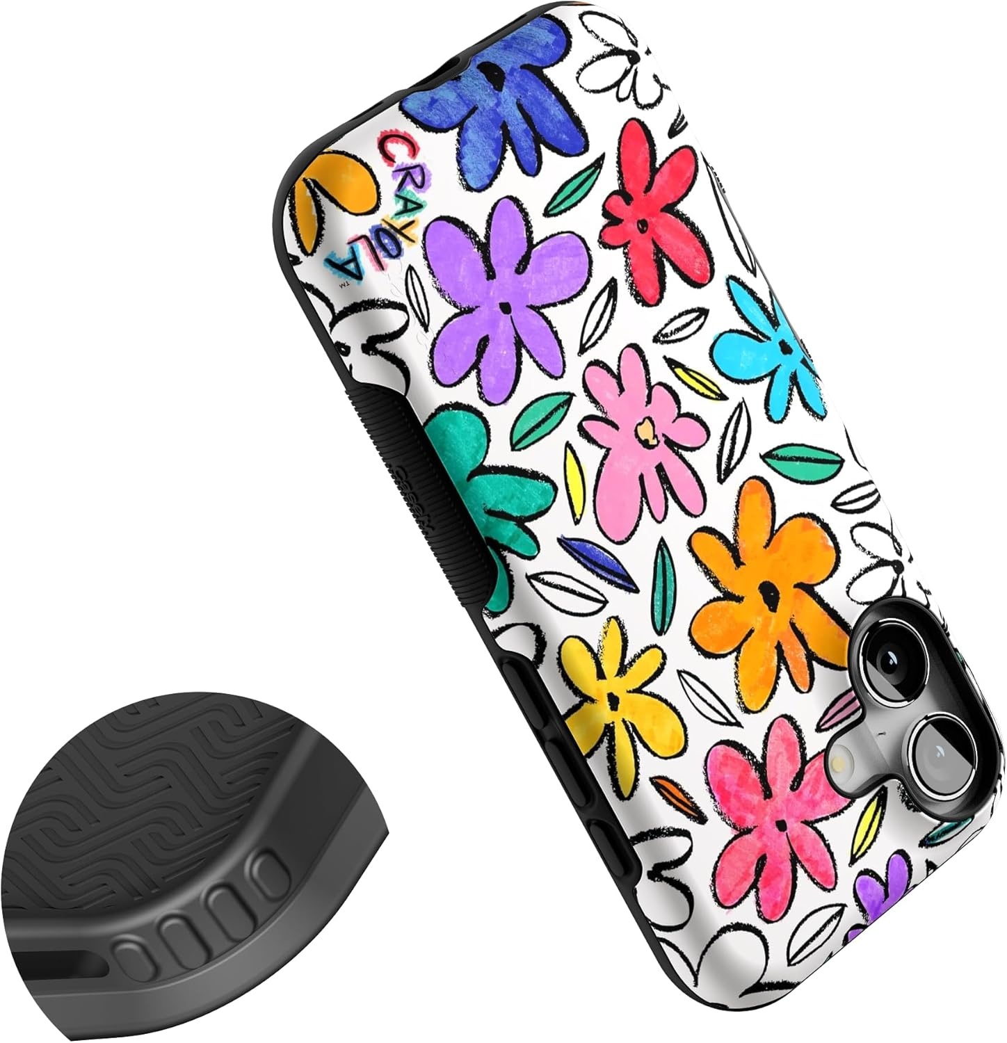 image:imageCasely iPhone 17 Case Starfish Wishes Coral Pink Shimmer Bold Protective Design MagSafe Compatible DesignOutside the Lines Crayola Marker