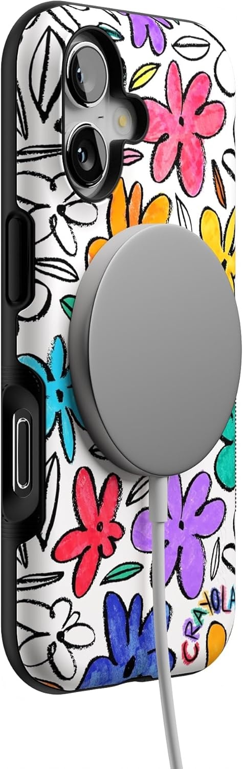 image:imageCasely iPhone 17 Case Starfish Wishes Coral Pink Shimmer Bold Protective Design MagSafe Compatible DesignOutside the Lines Crayola Marker