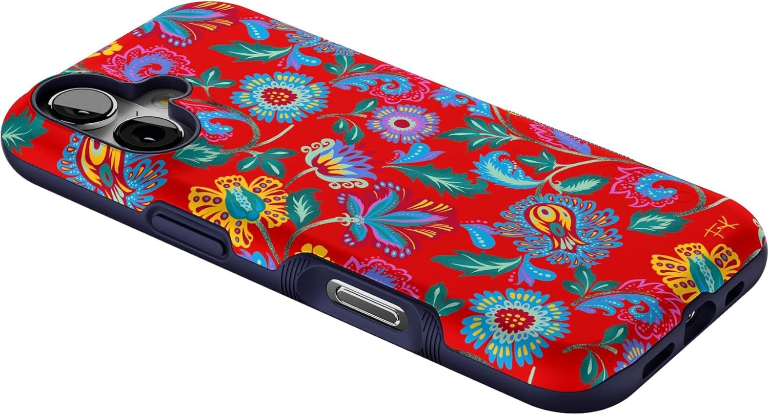 image:imageCasely iPhone 17 Case Starfish Wishes Coral Pink Shimmer Bold Protective Design MagSafe Compatible DesignPainted Flowers Frida Kahlo Floral