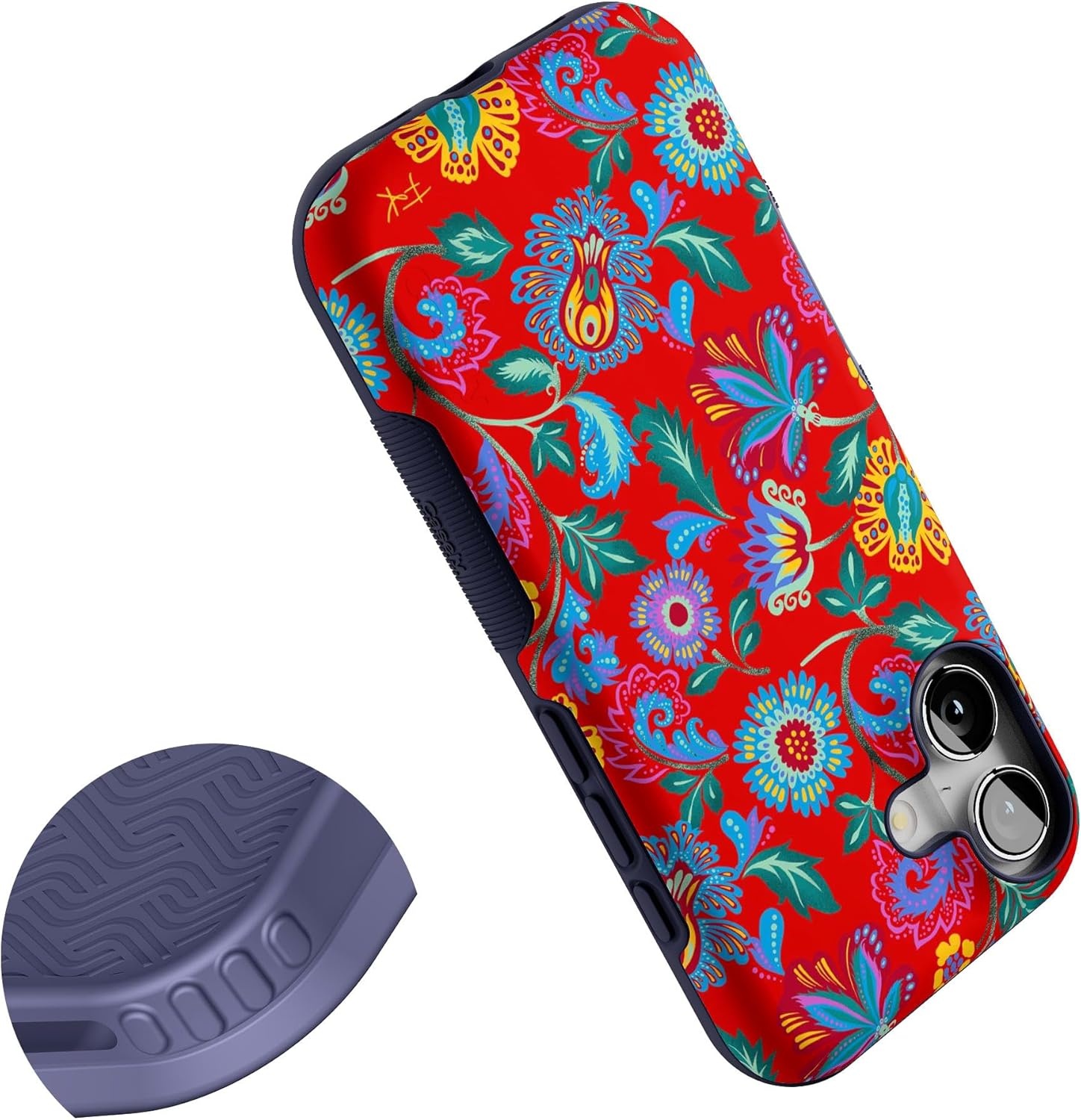 image:imageCasely iPhone 17 Case Starfish Wishes Coral Pink Shimmer Bold Protective Design MagSafe Compatible DesignPainted Flowers Frida Kahlo Floral
