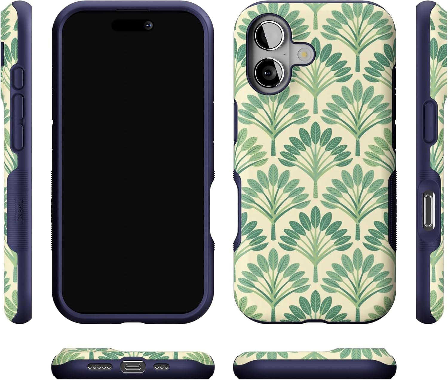 image:imageCasely iPhone 17 Case Starfish Wishes Coral Pink Shimmer Bold Protective Design MagSafe Compatible DesignPalm Royale Palm Beach