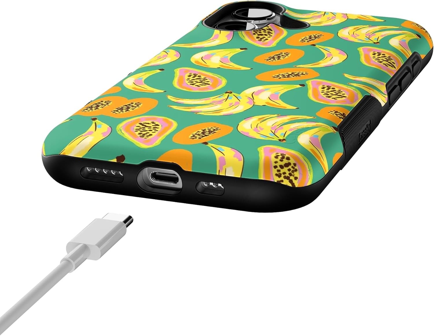 image:imageCasely iPhone 17 Case Starfish Wishes Coral Pink Shimmer Bold Protective Design MagSafe Compatible DesignPapaya Palms Dippin Daisys Tropical Vacation