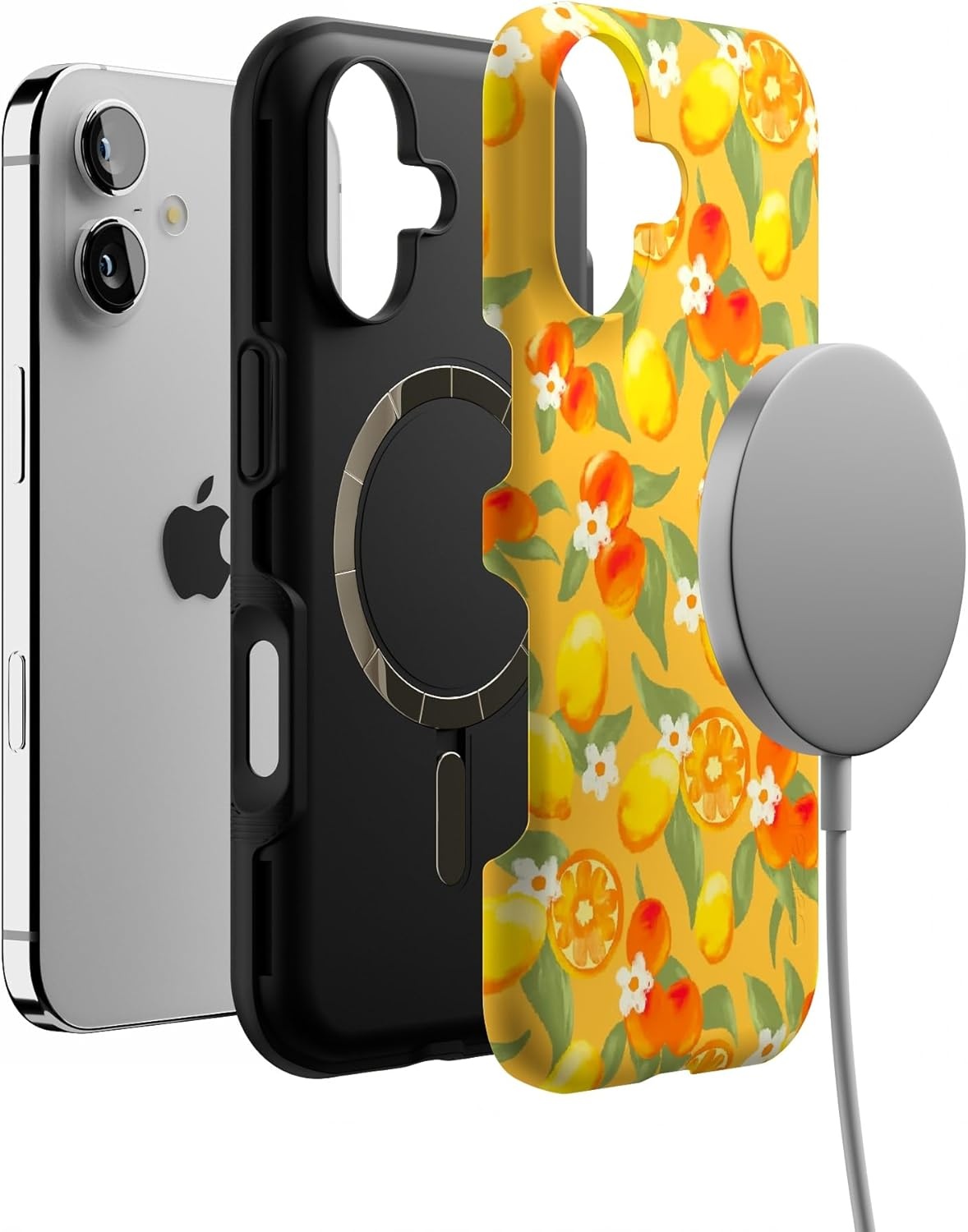image:imageCasely iPhone 17 Case Starfish Wishes Coral Pink Shimmer Bold Protective Design MagSafe Compatible DesignPositano Dippin Daisys Italian Coast