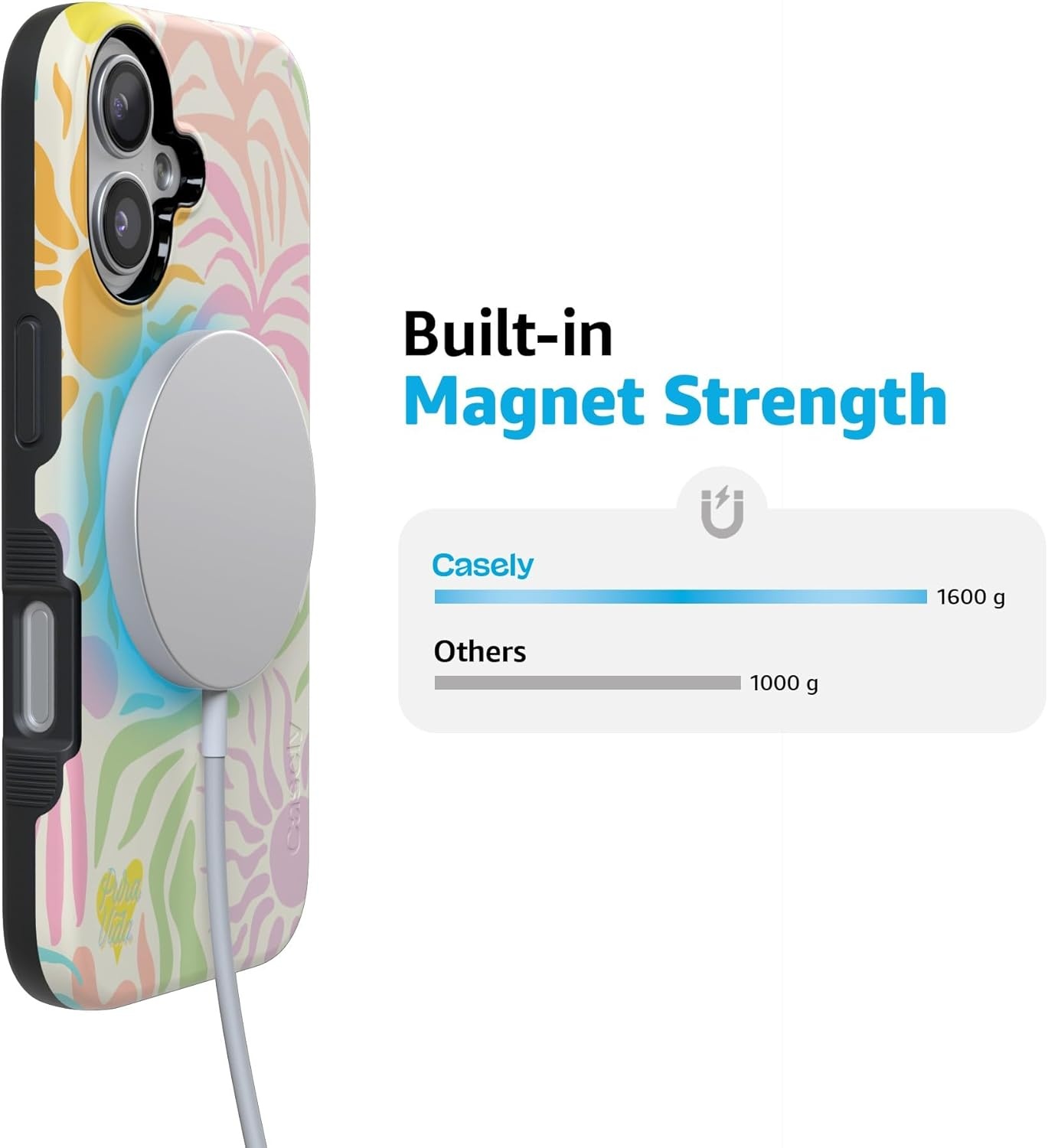 image:imageCasely iPhone 17 Case Starfish Wishes Coral Pink Shimmer Bold Protective Design MagSafe Compatible DesignPura Vida Oasis