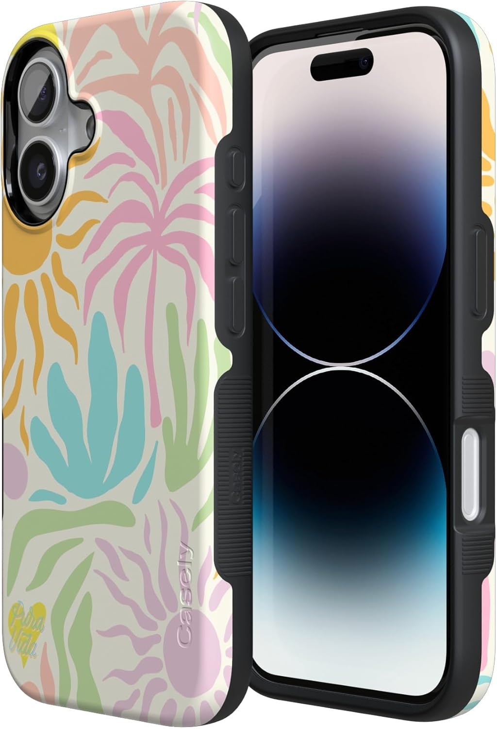image:imageCasely iPhone 17 Case Starfish Wishes Coral Pink Shimmer Bold Protective Design MagSafe Compatible DesignPura Vida Oasis