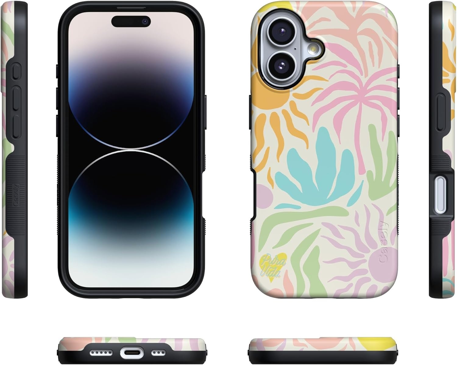 image:imageCasely iPhone 17 Case Starfish Wishes Coral Pink Shimmer Bold Protective Design MagSafe Compatible DesignPura Vida Oasis