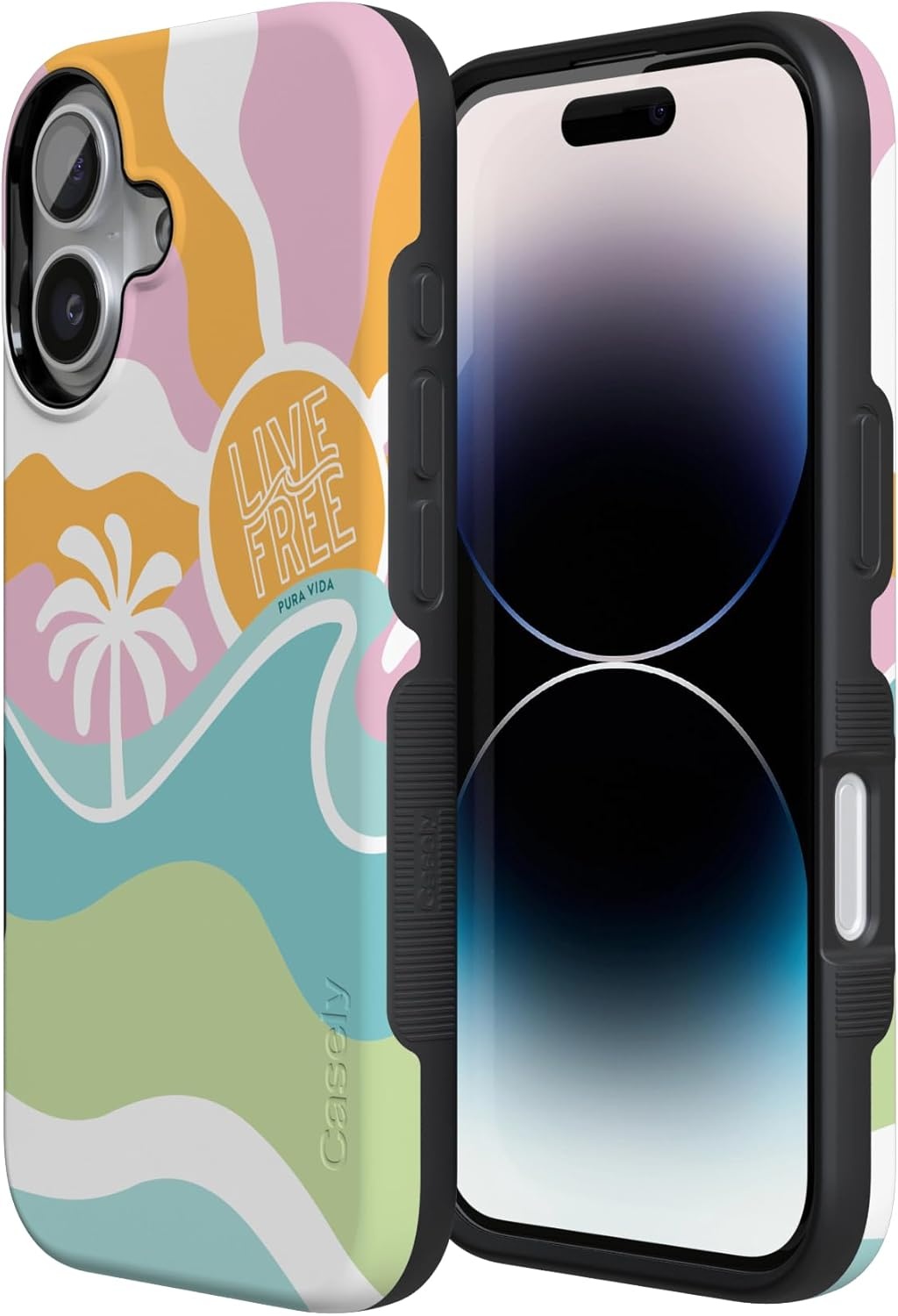 image:imageCasely iPhone 17 Case Starfish Wishes Coral Pink Shimmer Bold Protective Design MagSafe Compatible DesignPura Vida Tropical Dreams