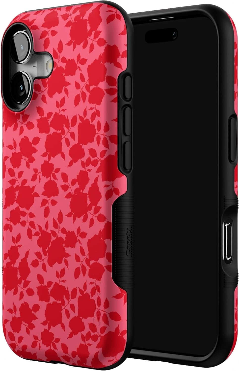 image:imageCasely iPhone 17 Case Starfish Wishes Coral Pink Shimmer Bold Protective Design MagSafe Compatible DesignRose Garden Red Aesthetic