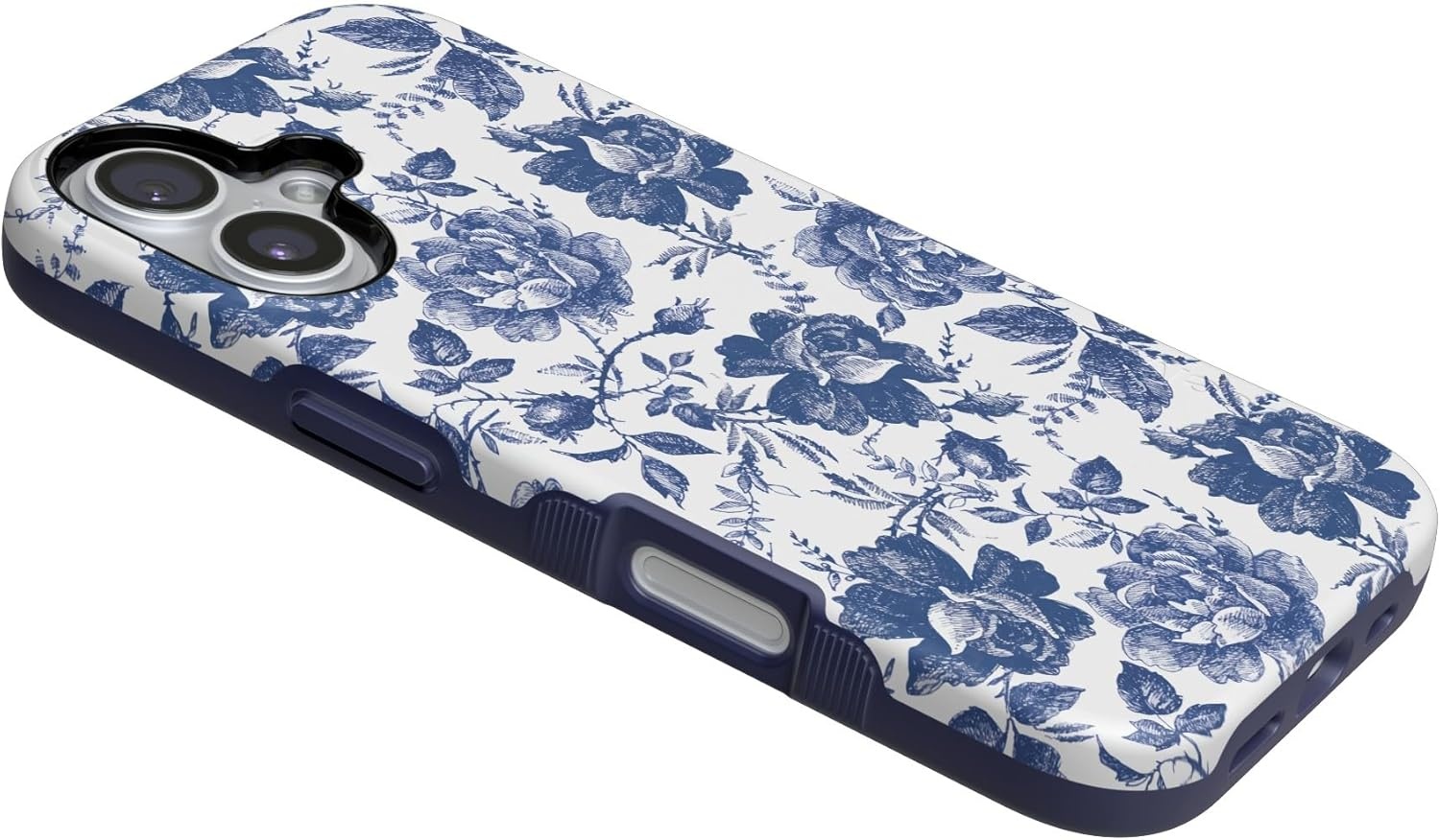 image:imageCasely iPhone 17 Case Starfish Wishes Coral Pink Shimmer Bold Protective Design MagSafe Compatible DesignRose to Fame Blue White Rose Floral