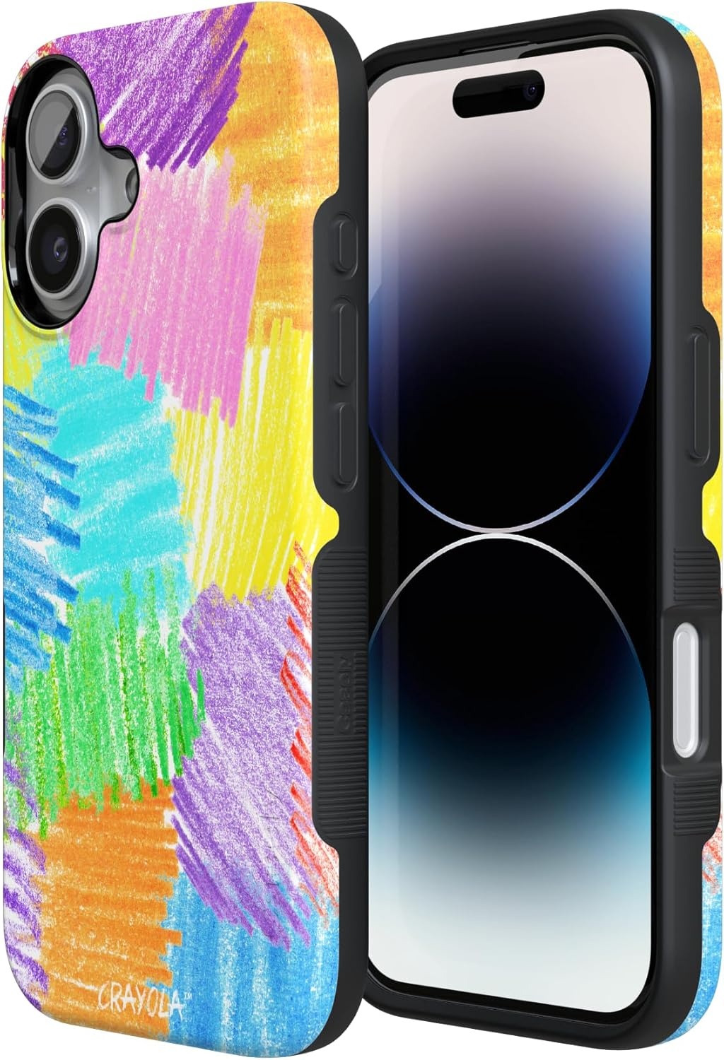 image:imageCasely iPhone 17 Case Starfish Wishes Coral Pink Shimmer Bold Protective Design MagSafe Compatible DesignScribble Me That Crayola Rainbow Pencil