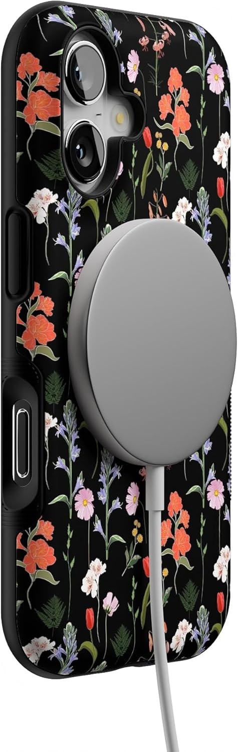 image:imageCasely iPhone 17 Case Starfish Wishes Coral Pink Shimmer Bold Protective Design MagSafe Compatible DesignSecret Garden Mixed Floral